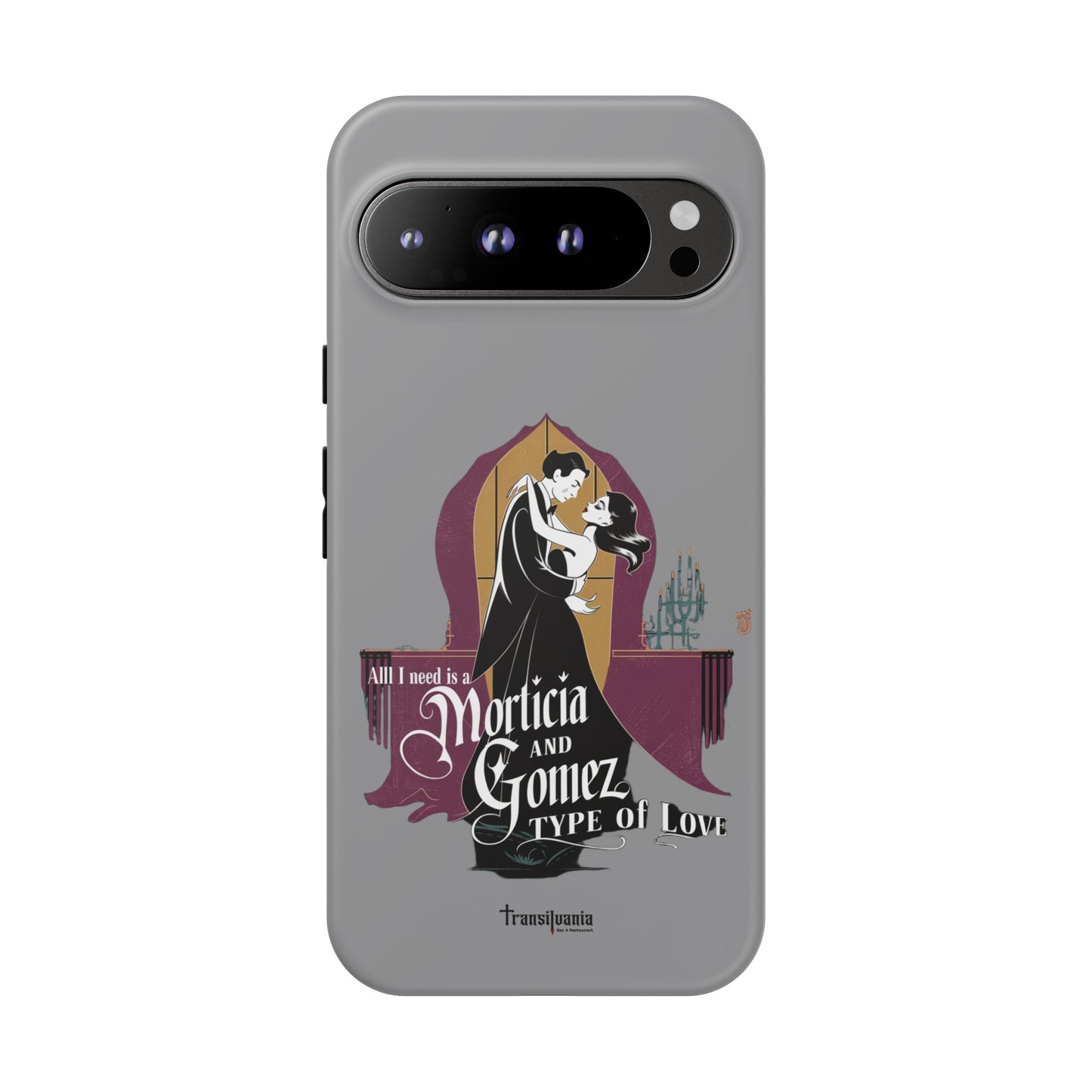 Morticia and Gomez Love Phone Case - Stylish Tough Protection with Gothic Charm