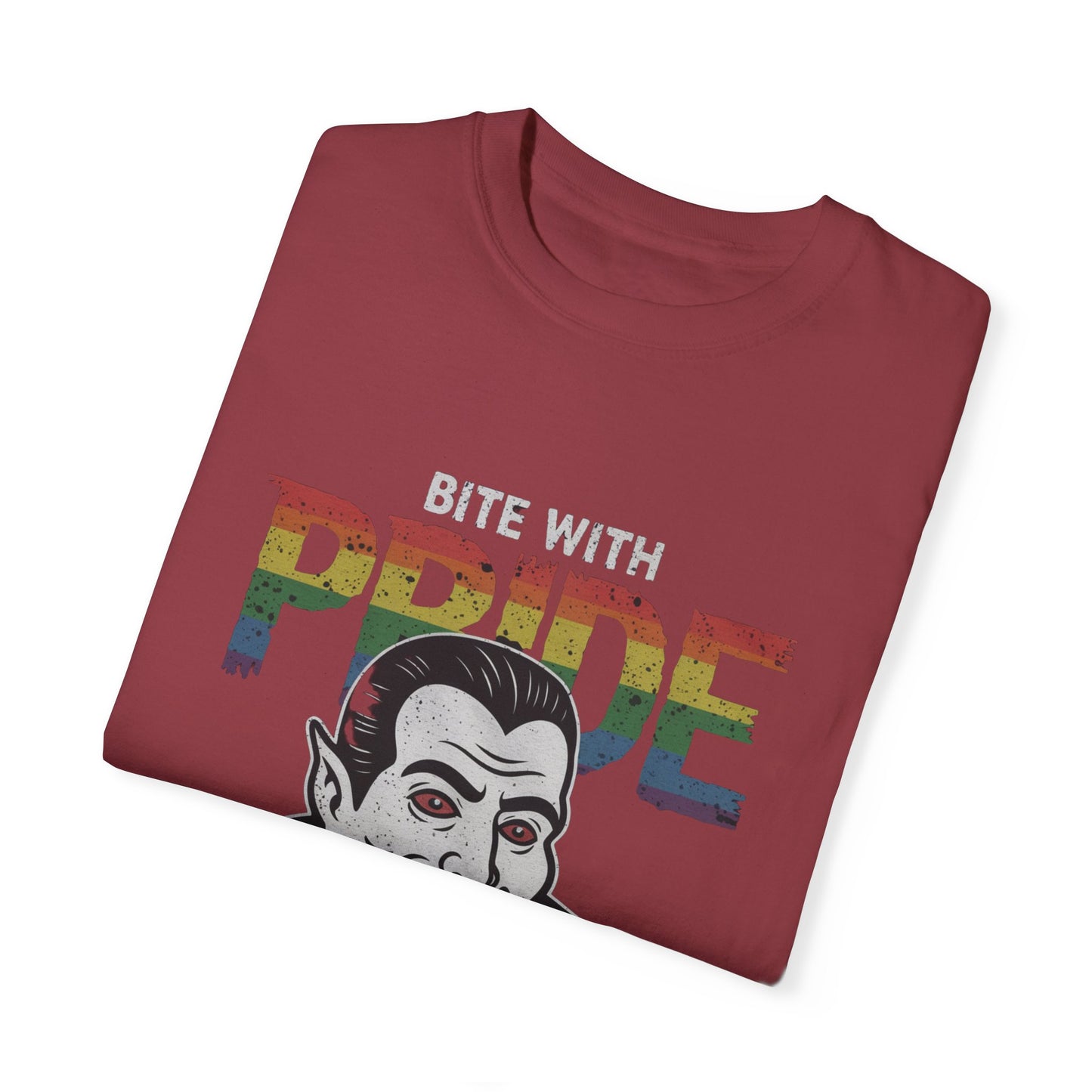 Pride-Inspired Vampire T-Shirt - Bite with Pride, Transylvania Back