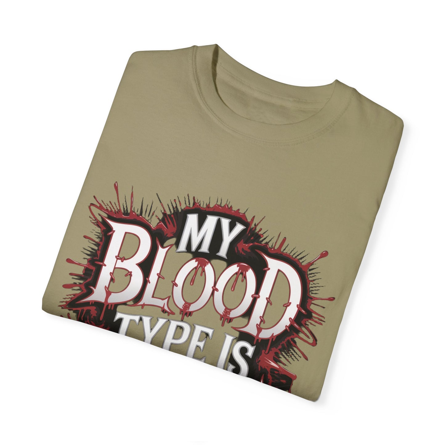My Blood Type is Vodka Unisex Garment-Dyed T-Shirt | Fun Party Apparel