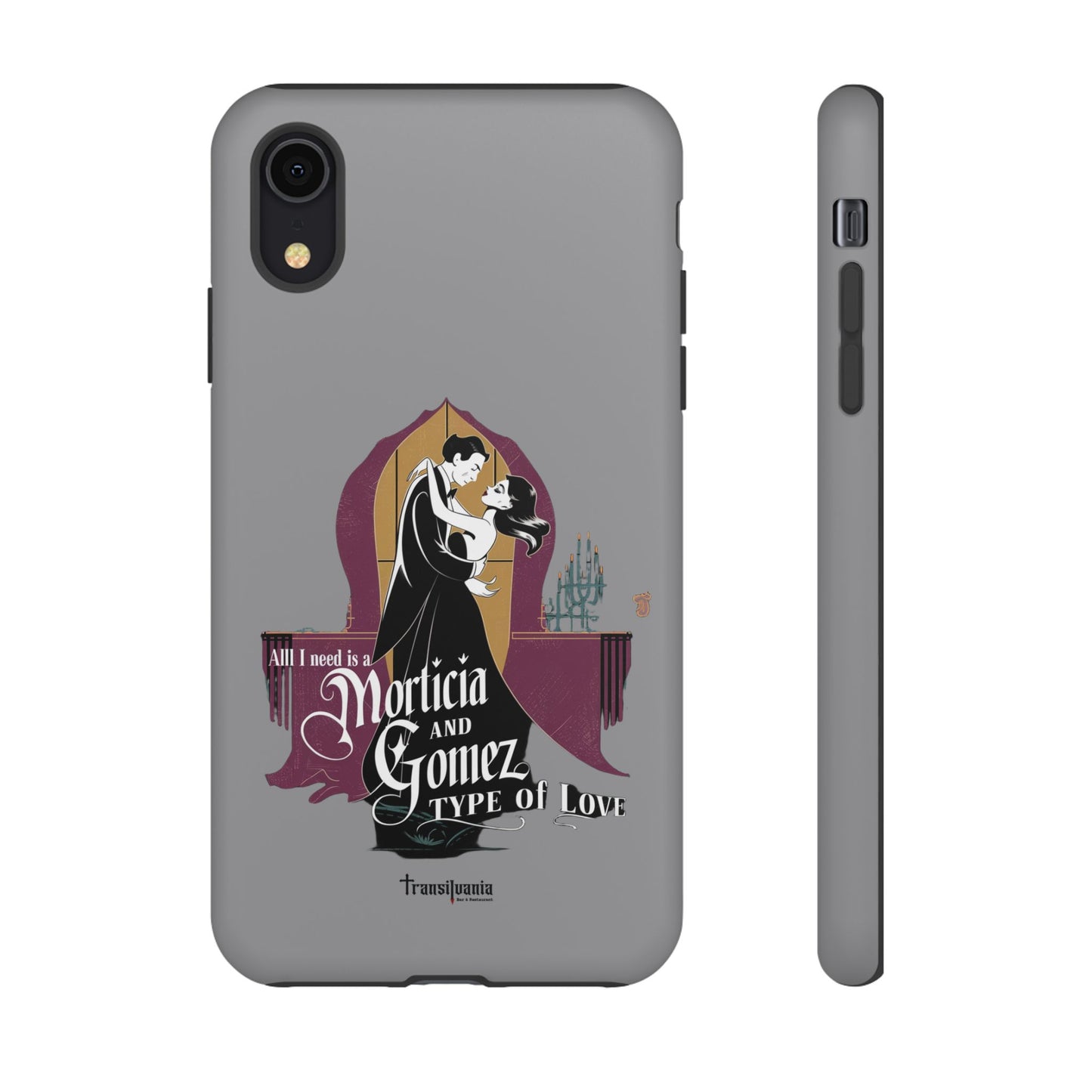 Morticia and Gomez Love Phone Case - Stylish Tough Protection with Gothic Charm