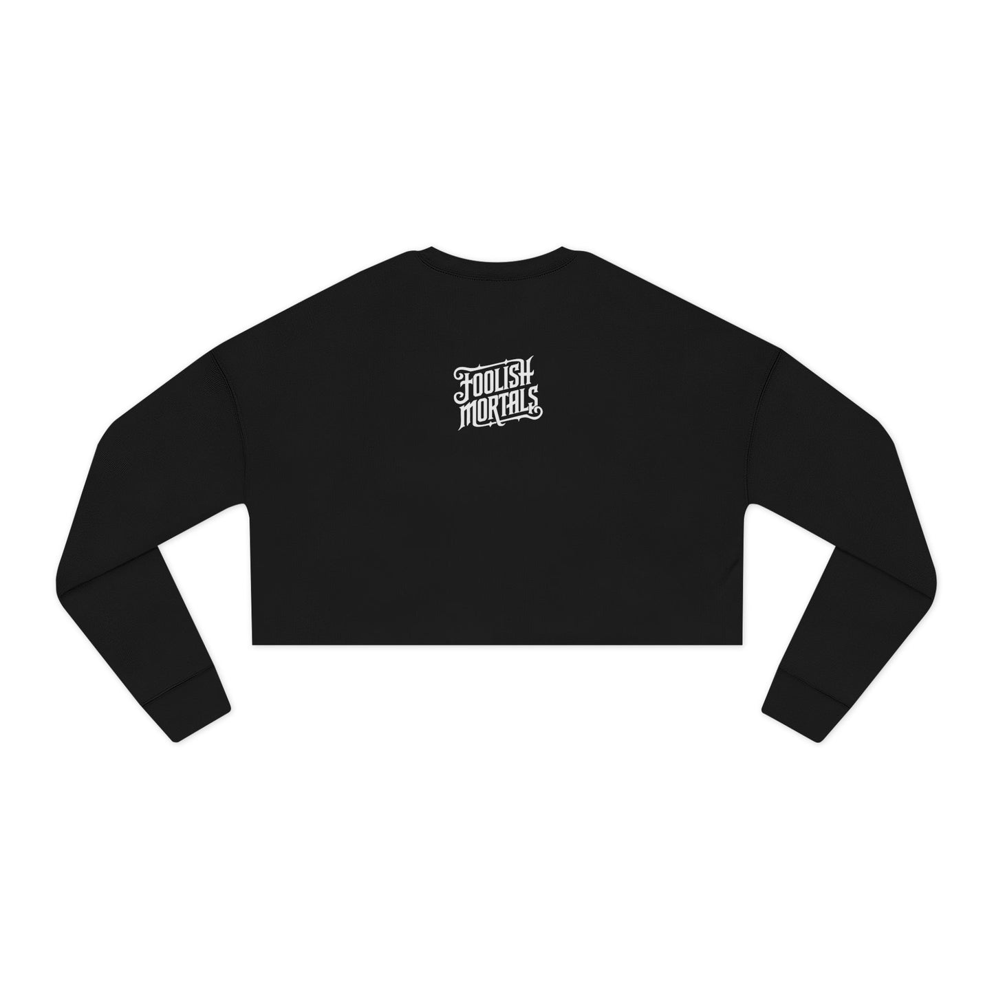 "Forever Thirsty" Women's Cropped Sweatshirt - Trendy & Playful Style for Casual Days
