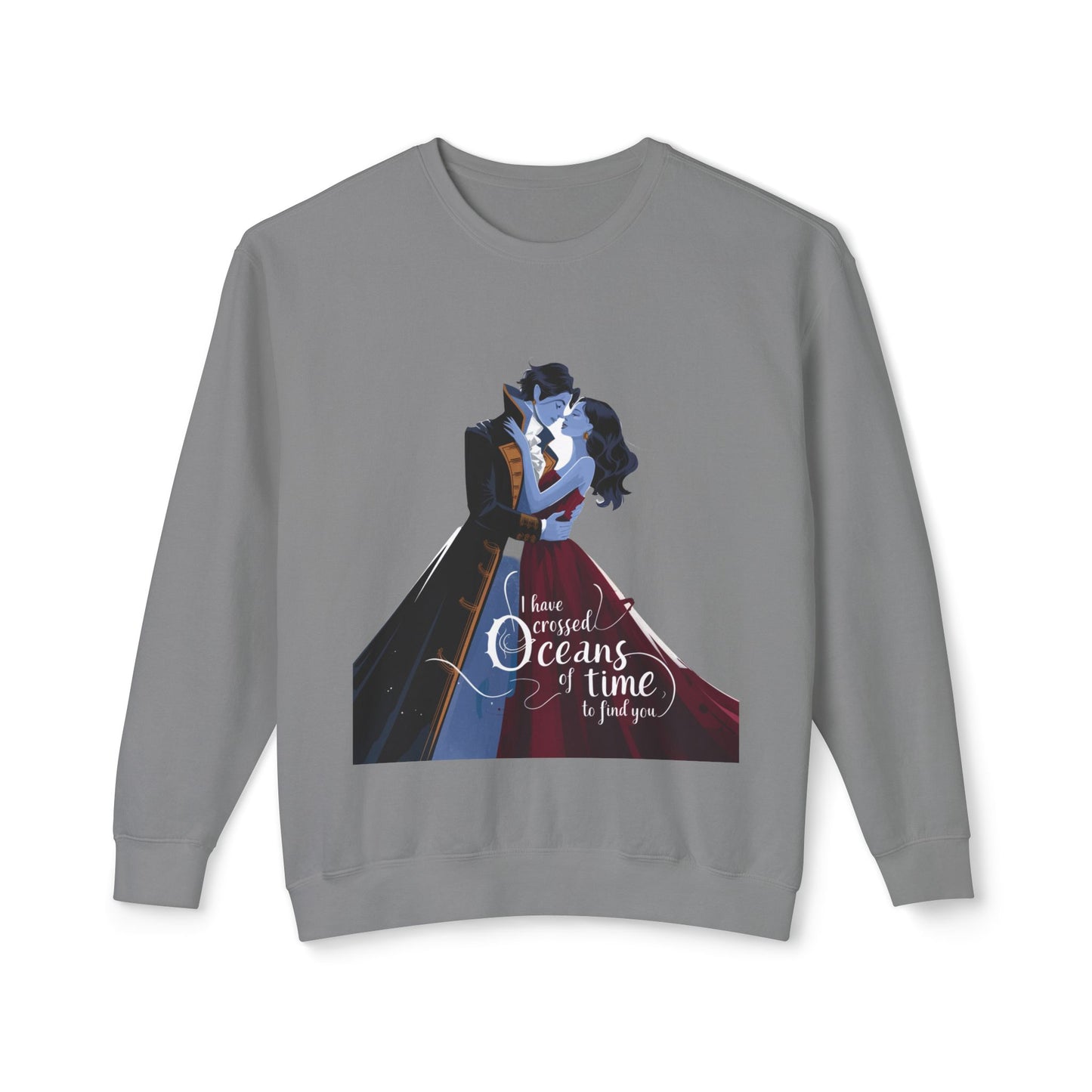 Love Across Time Crewneck Sweatshirt - Unisex Romantic Design