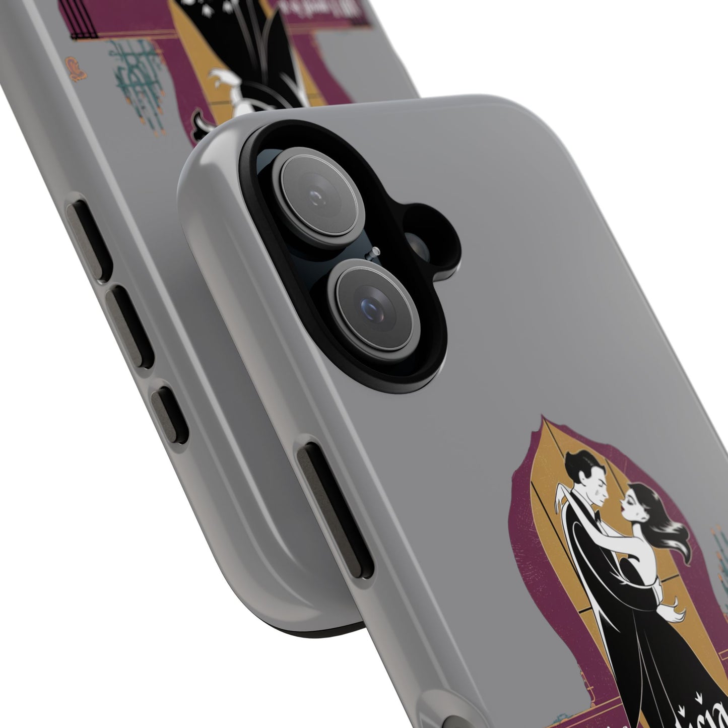 Morticia and Gomez Love Phone Case - Stylish Tough Protection with Gothic Charm