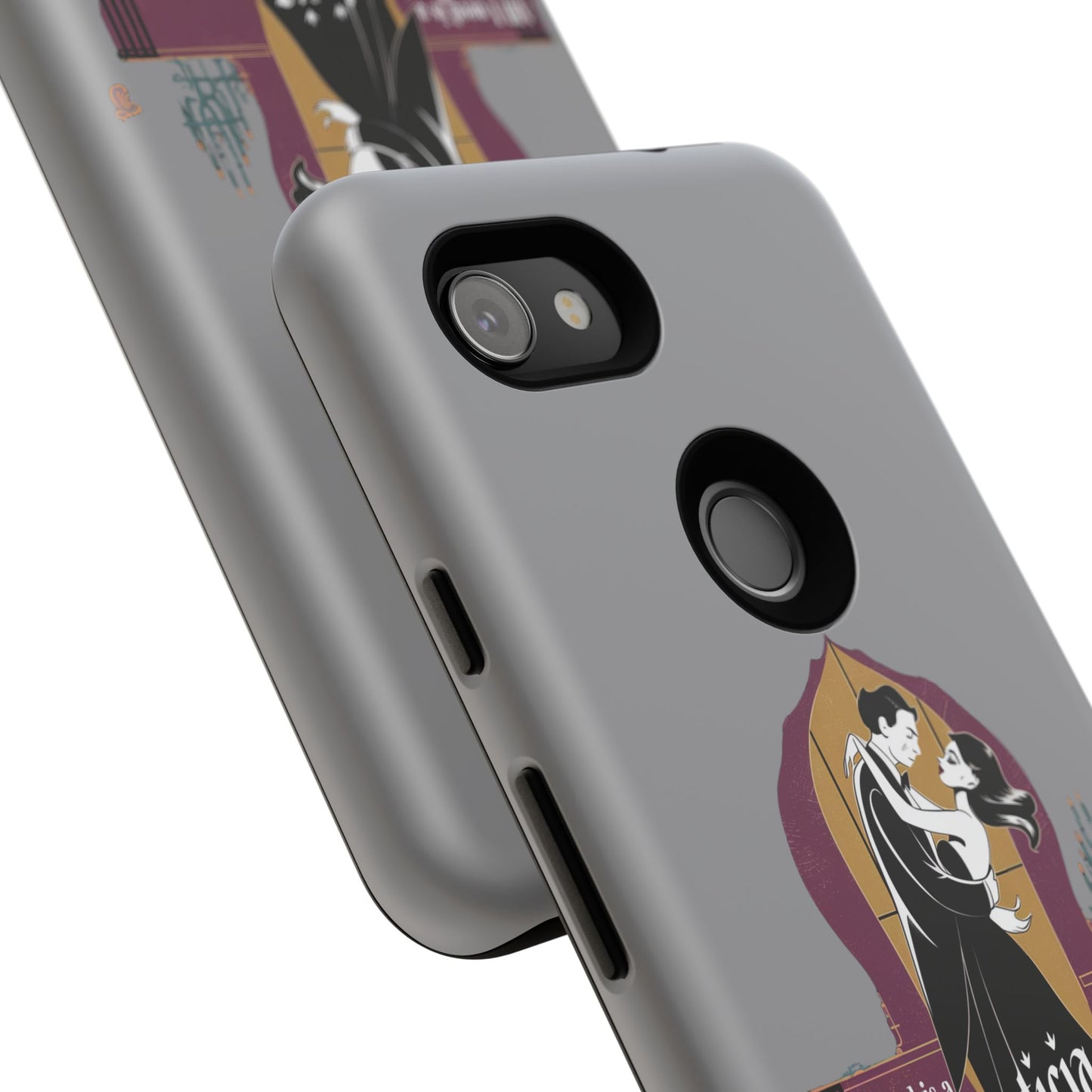 Morticia and Gomez Love Phone Case - Stylish Tough Protection with Gothic Charm
