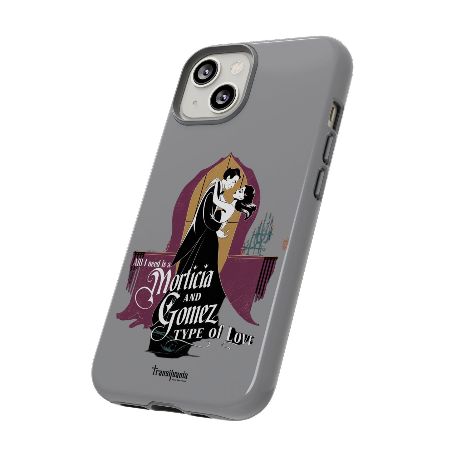 Morticia and Gomez Love Phone Case - Stylish Tough Protection with Gothic Charm