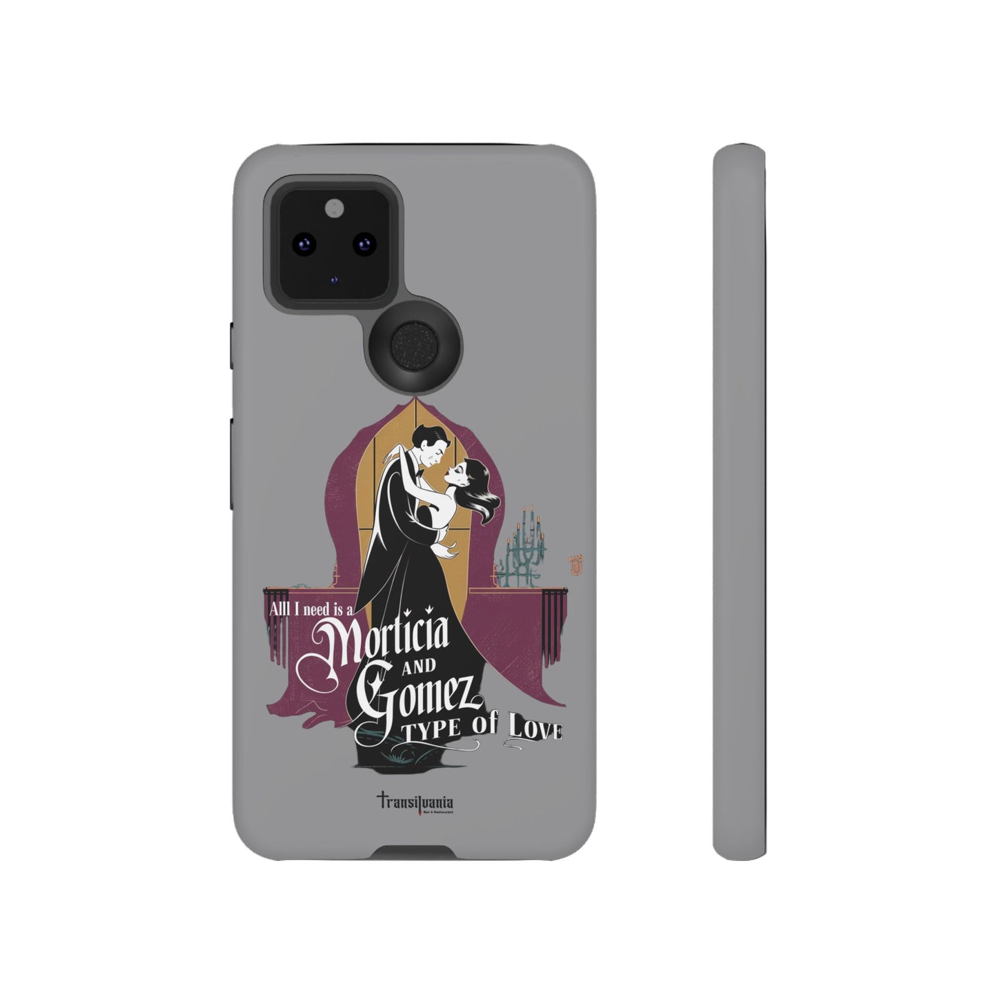 Morticia and Gomez Love Phone Case - Stylish Tough Protection with Gothic Charm