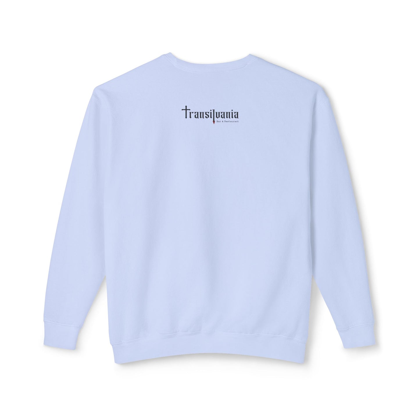 Unisex Halloween Vampire Crewneck Sweatshirt - 'Always Start Your Day with a Smile'