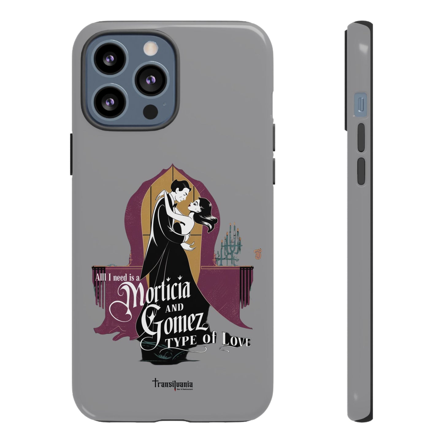Morticia and Gomez Love Phone Case - Stylish Tough Protection with Gothic Charm