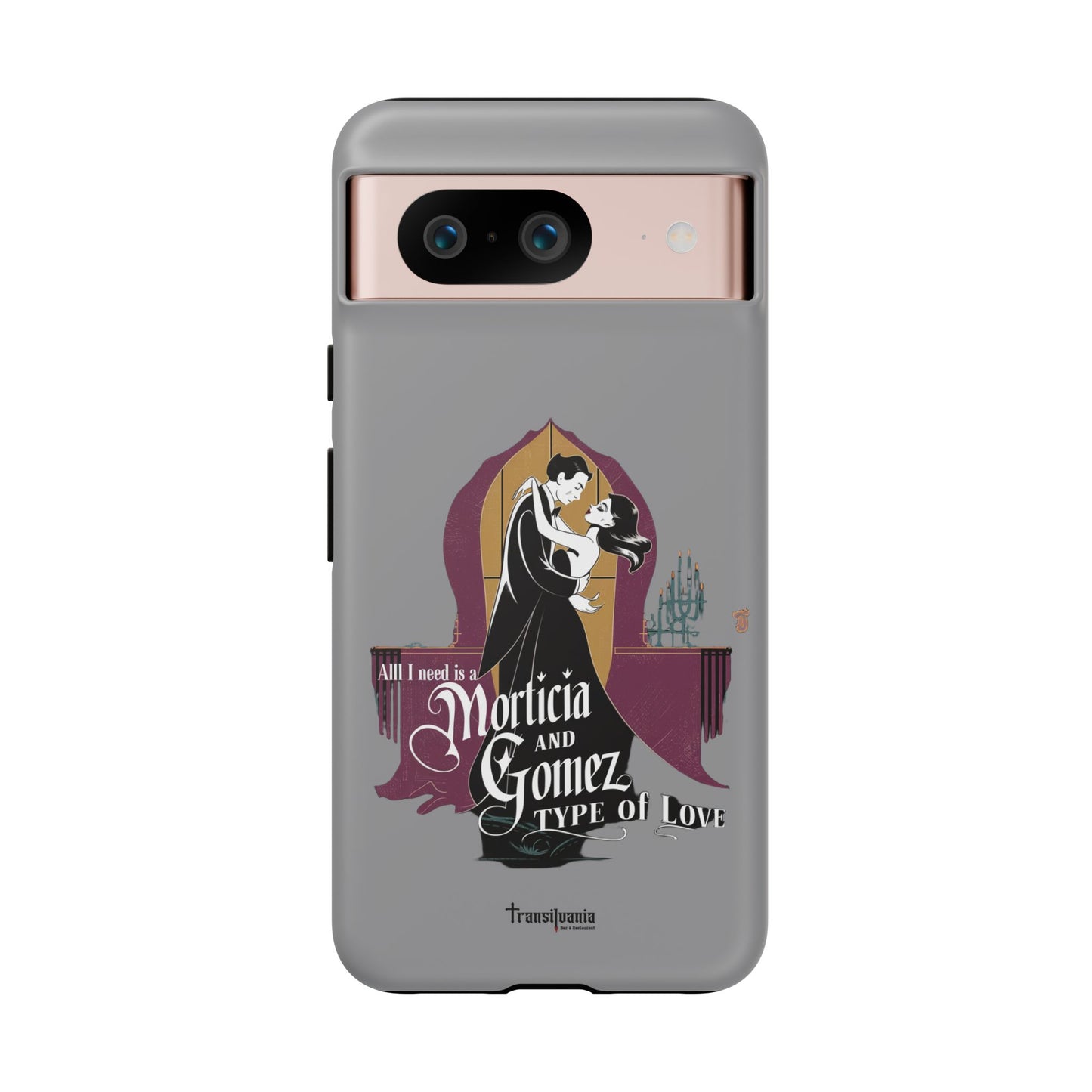 Morticia and Gomez Love Phone Case - Stylish Tough Protection with Gothic Charm