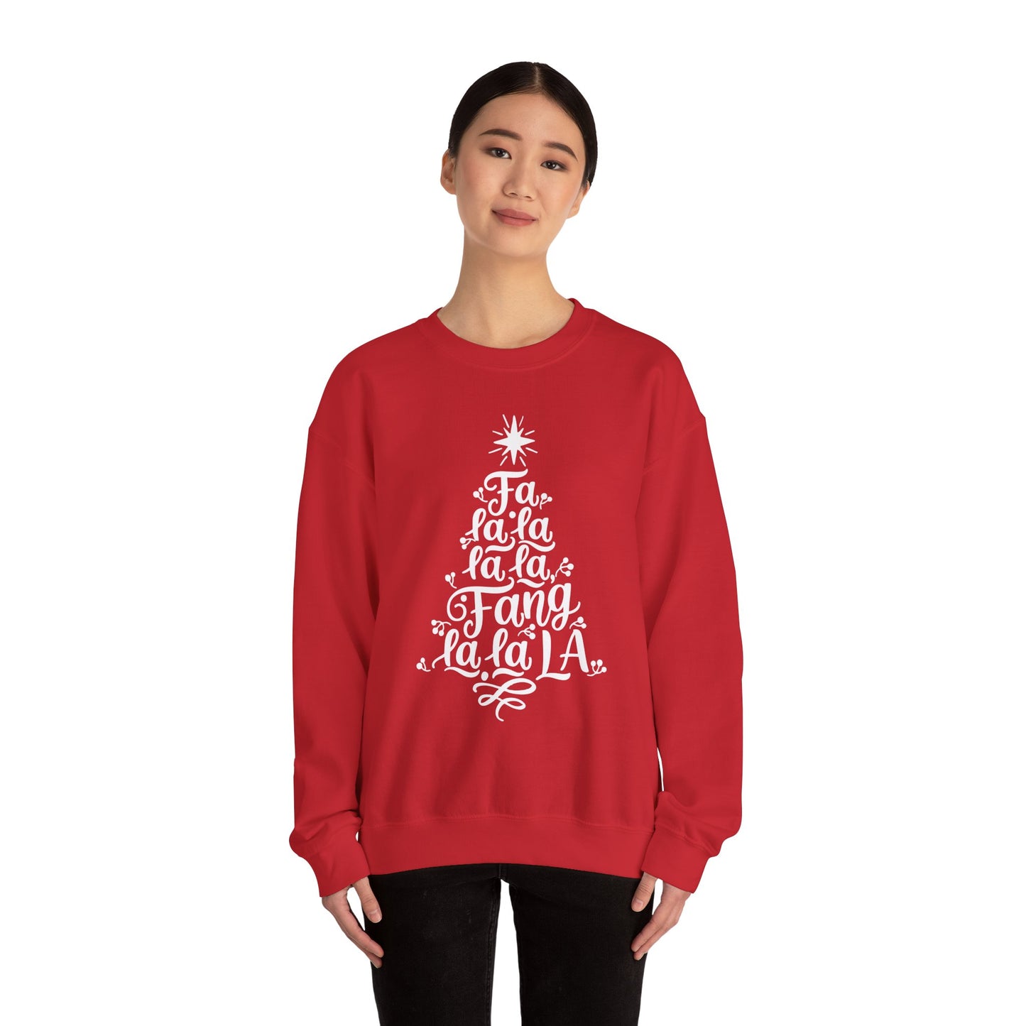 FangLaLa Sweatshirt - Funny Santa Beard Holiday Crewneck