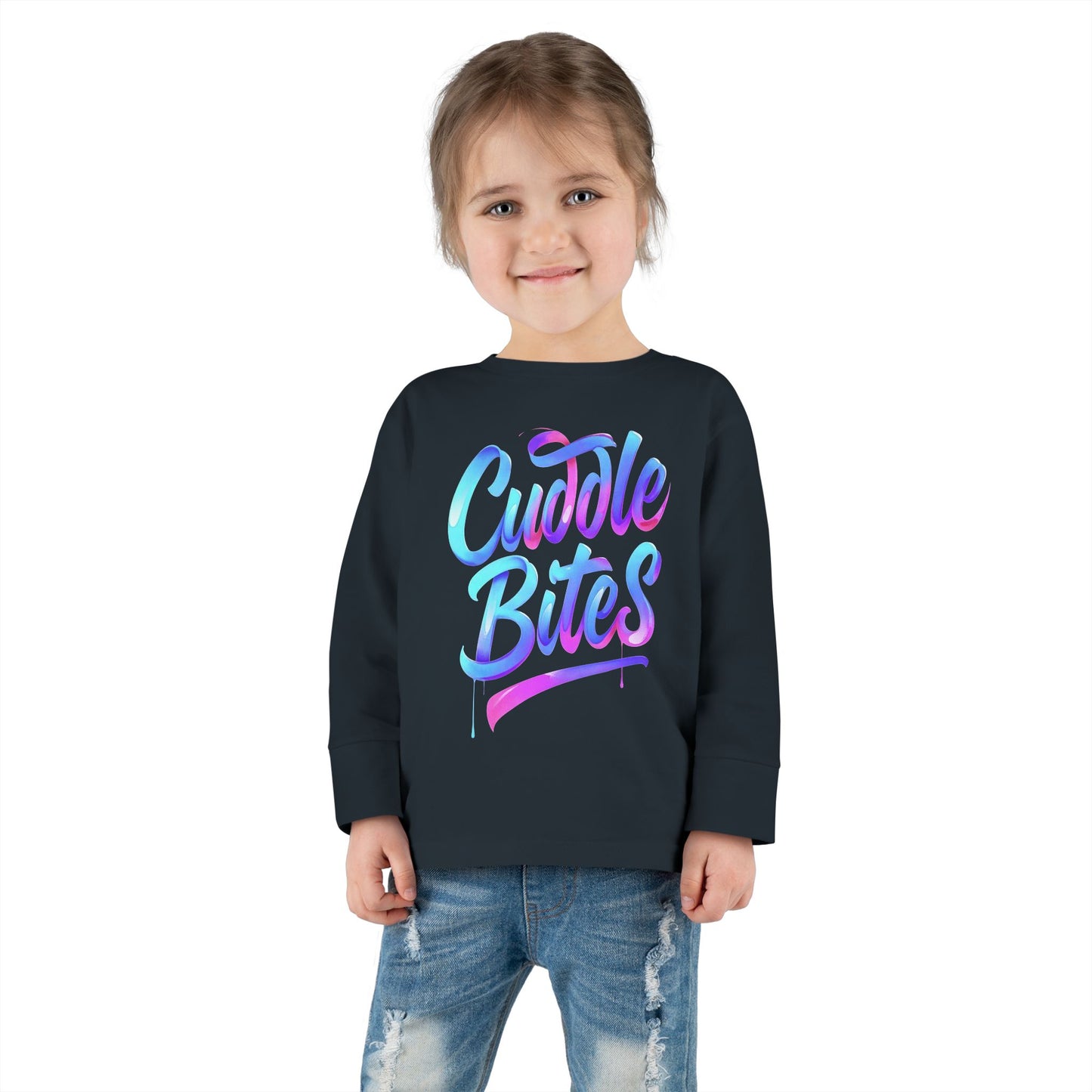 Little Monsters | Cuddle Bites | Toddler Long Sleeve Tee | Fun Kids Shirt, Cute Outfit, Playtime Apparel