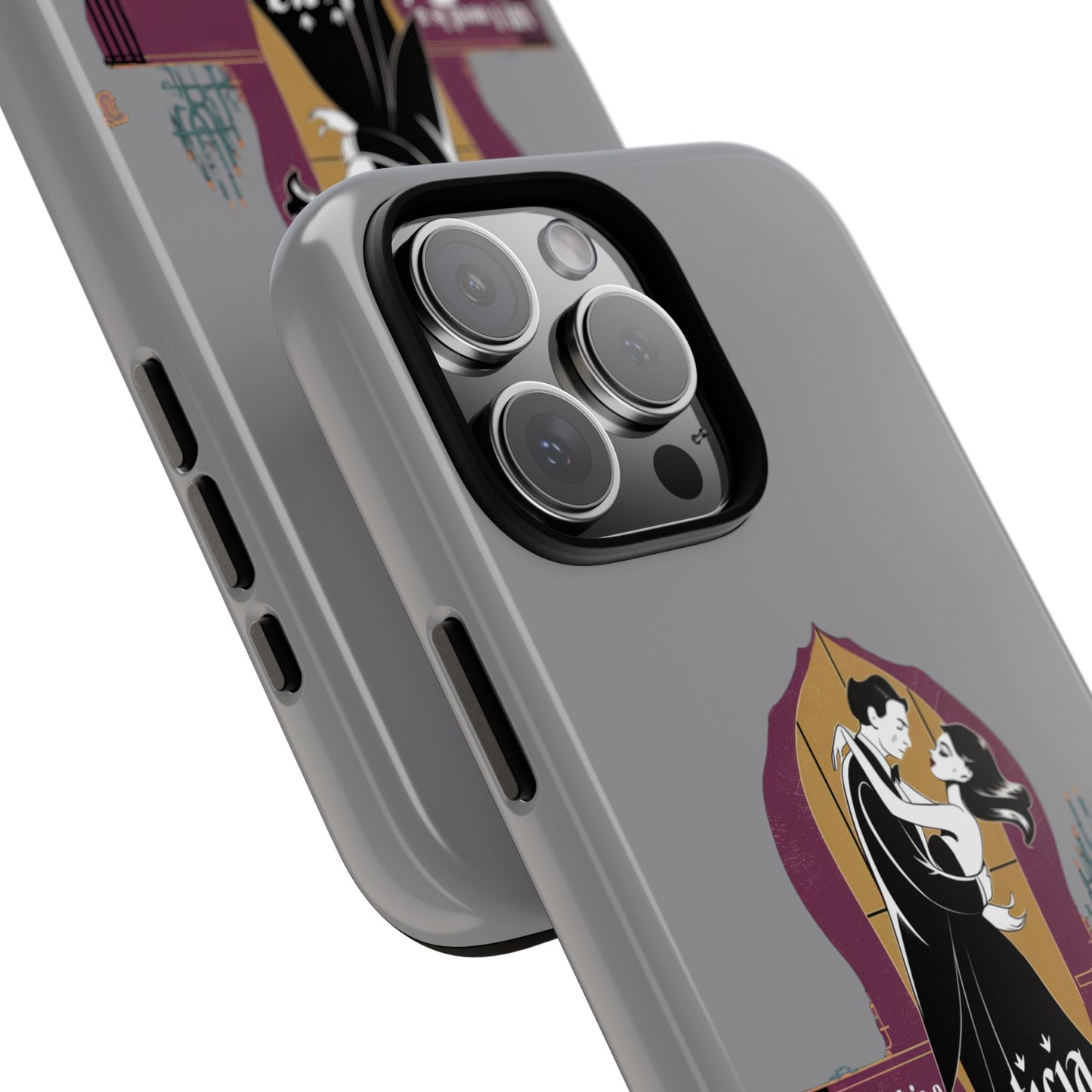 Morticia and Gomez Love Phone Case - Stylish Tough Protection with Gothic Charm