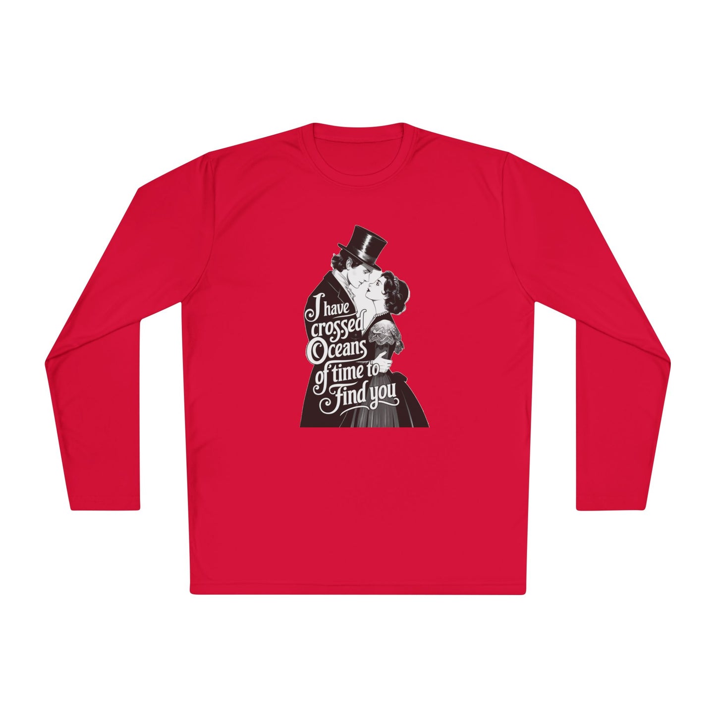 Unisex Lightweight Long Sleeve Tee - 'I Have Crossed Oceans of Time to Find You' Design