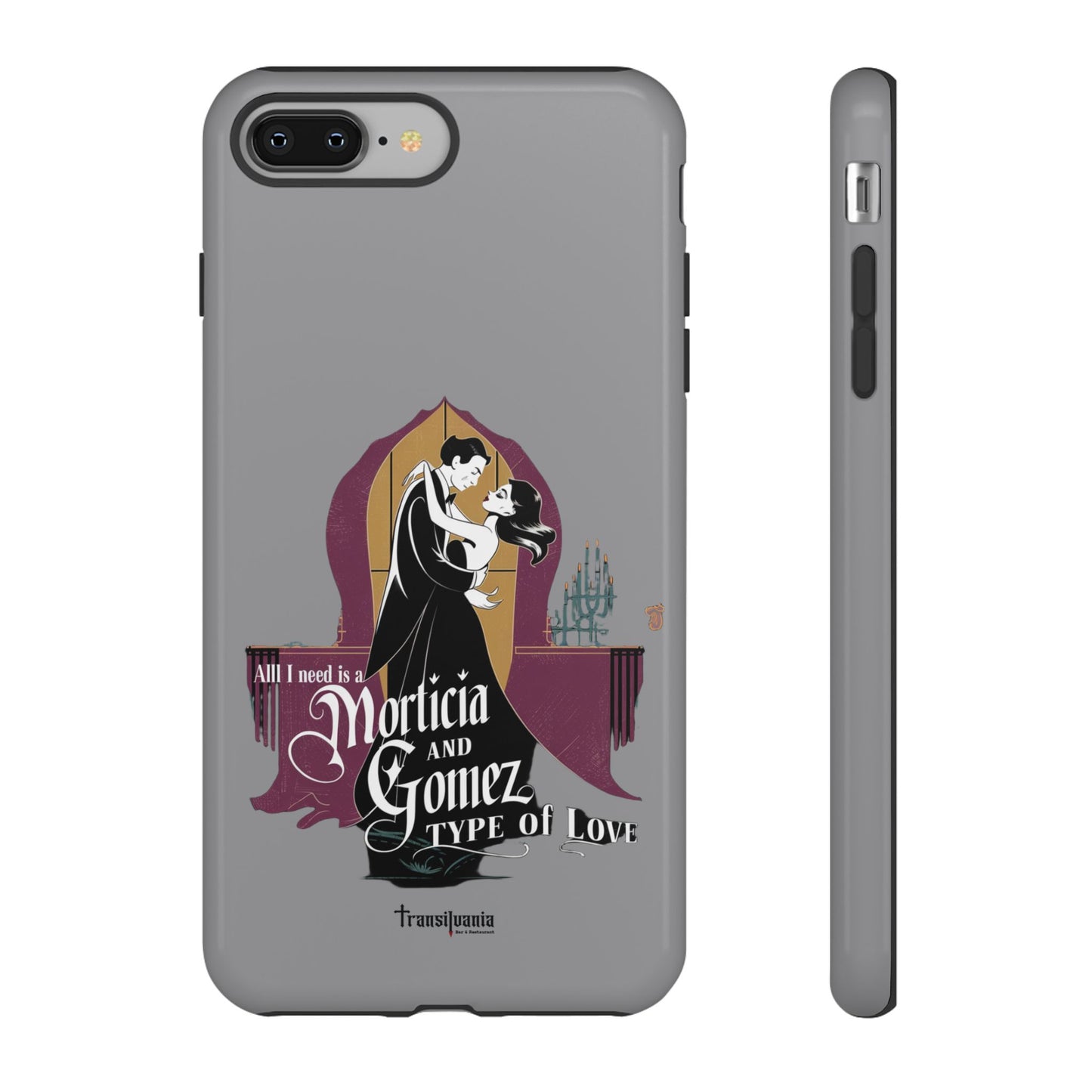 Morticia and Gomez Love Phone Case - Stylish Tough Protection with Gothic Charm