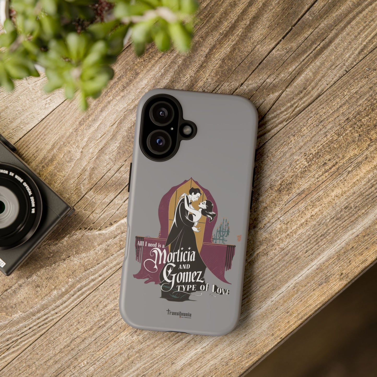 Morticia and Gomez Love Phone Case - Stylish Tough Protection with Gothic Charm