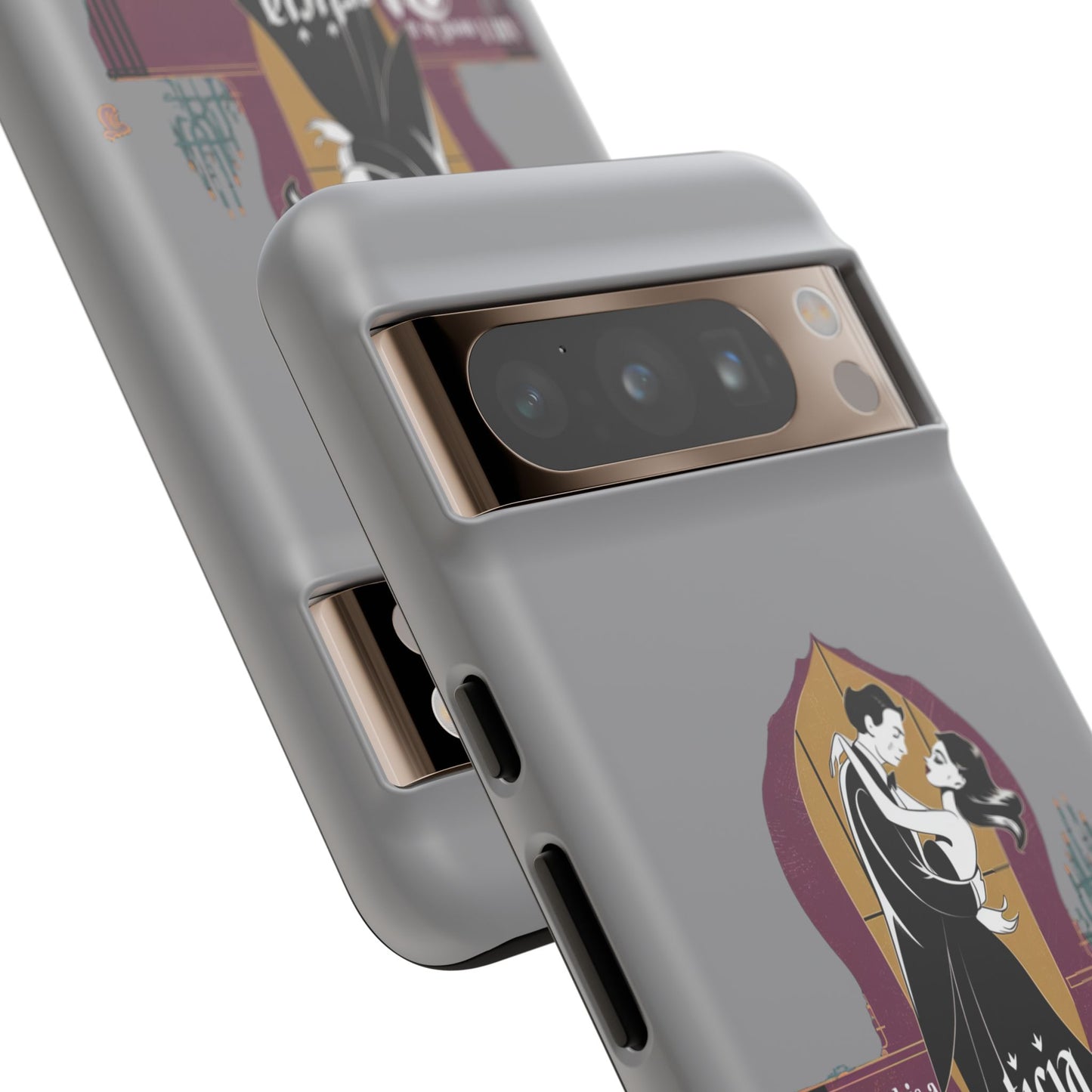 Morticia and Gomez Love Phone Case - Stylish Tough Protection with Gothic Charm