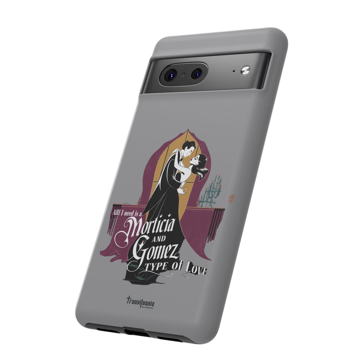 Morticia and Gomez Love Phone Case - Stylish Tough Protection with Gothic Charm