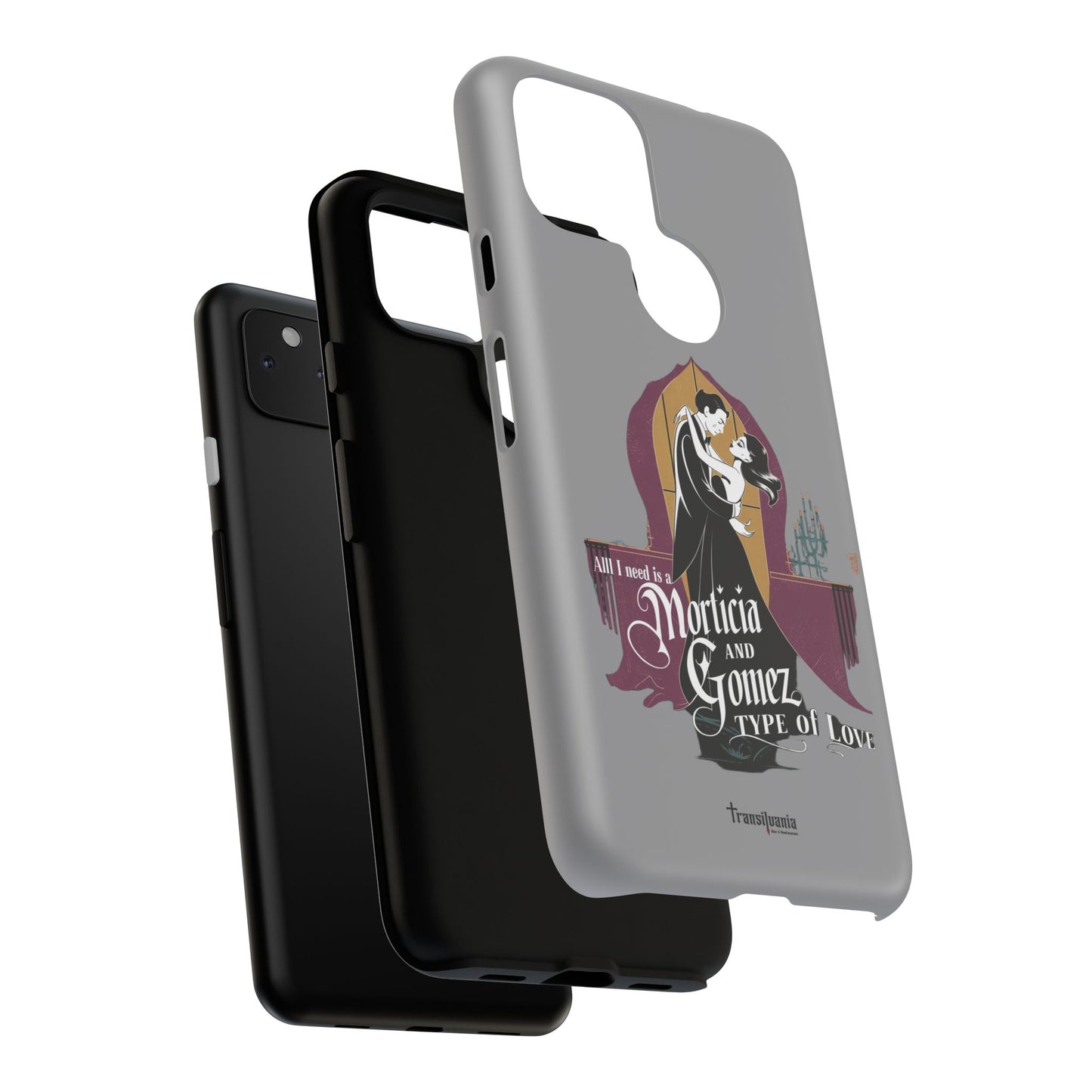 Morticia and Gomez Love Phone Case - Stylish Tough Protection with Gothic Charm