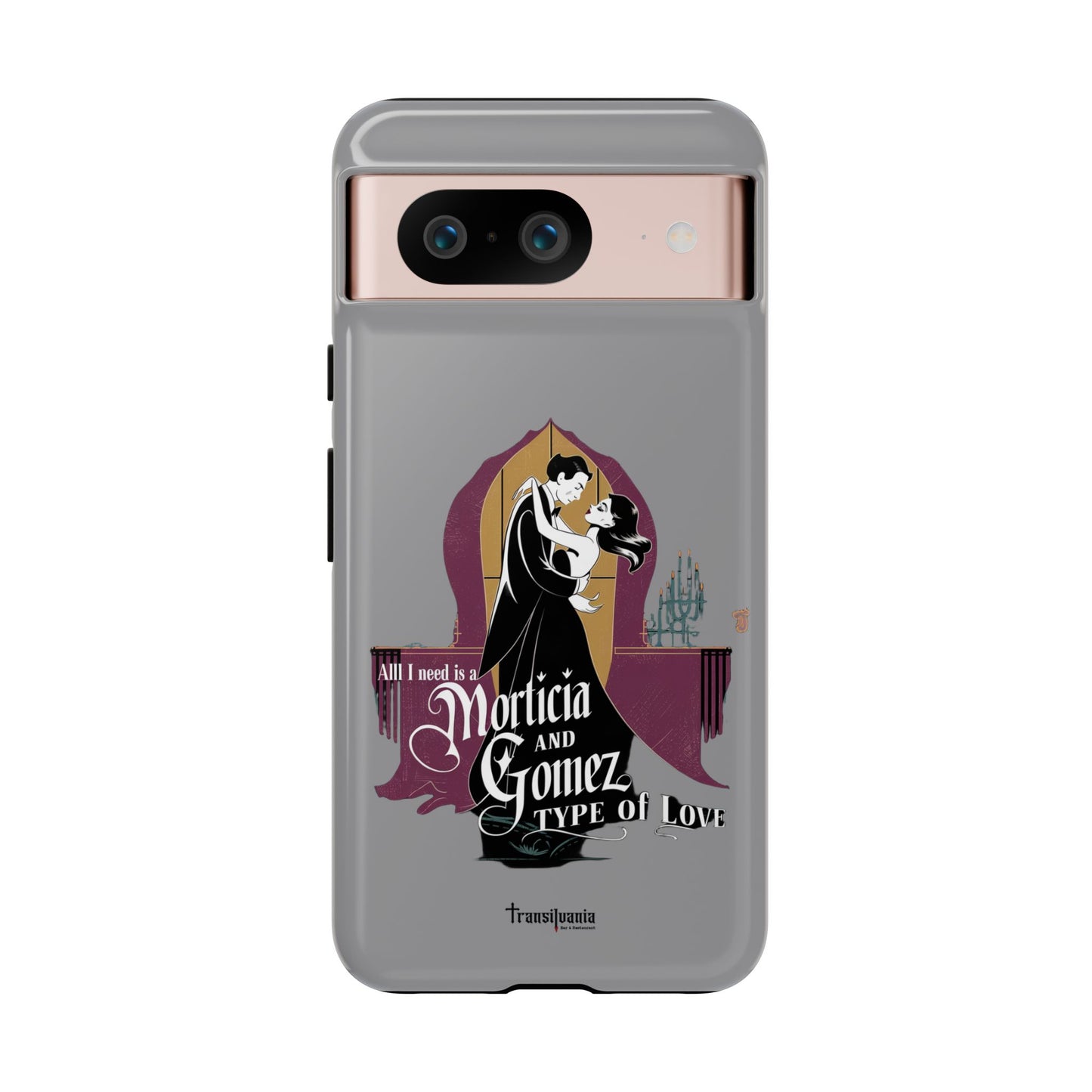Morticia and Gomez Love Phone Case - Stylish Tough Protection with Gothic Charm