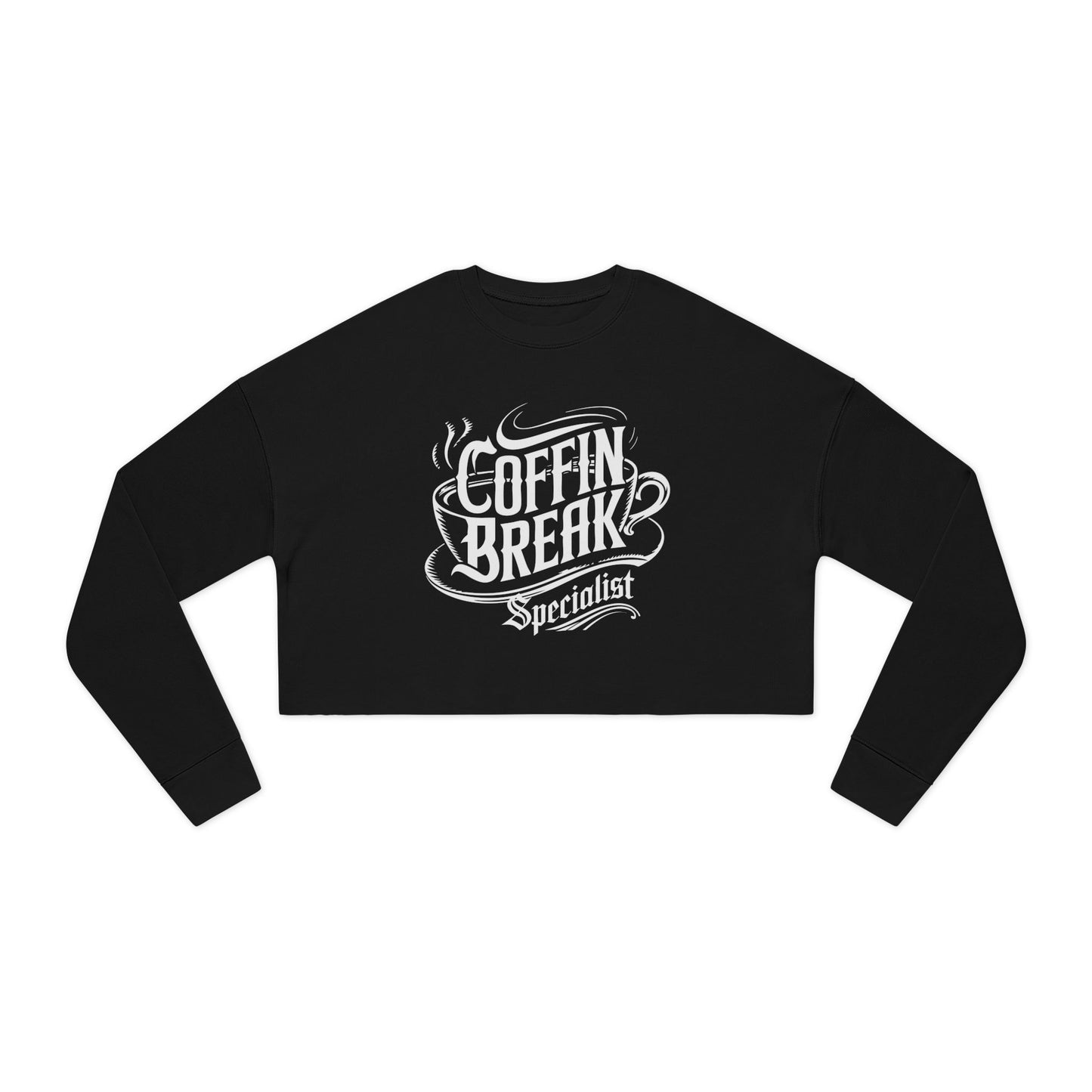Coffin Break Cropped Sweatshirt for Trendy Women