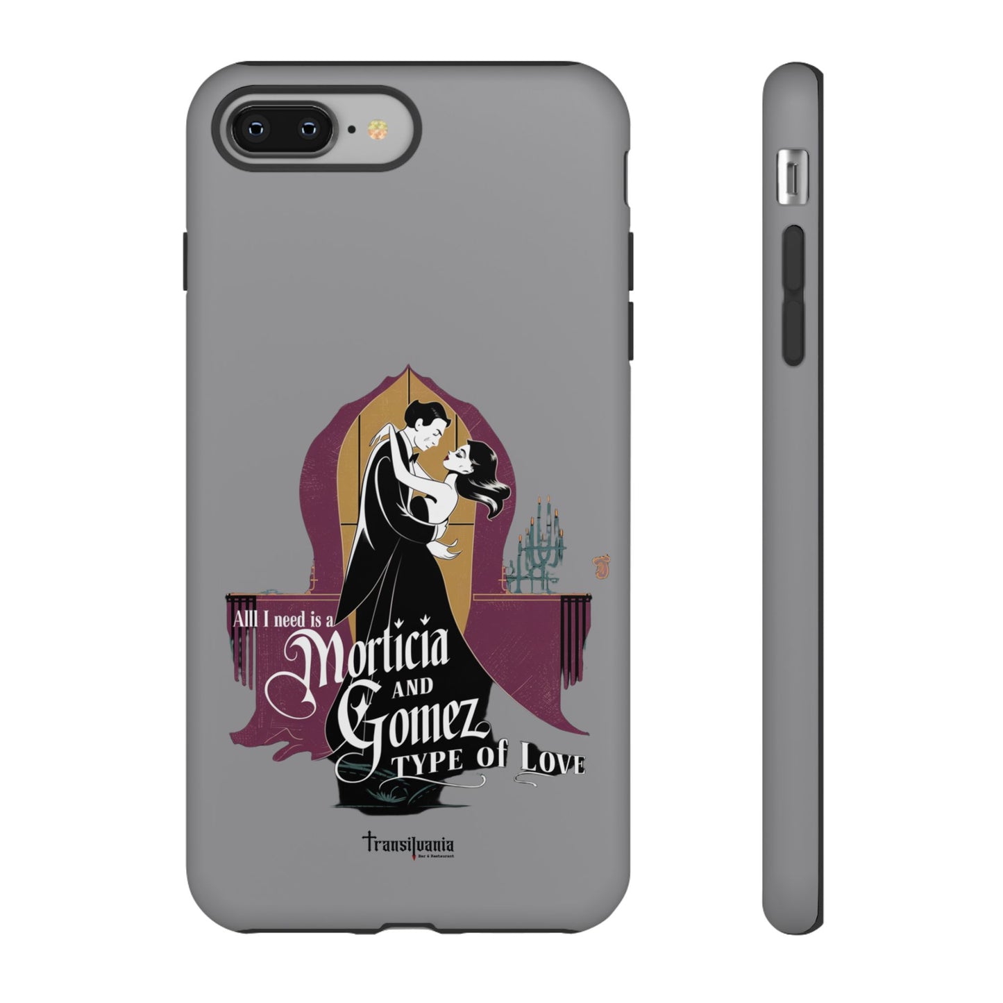 Morticia and Gomez Love Phone Case - Stylish Tough Protection with Gothic Charm