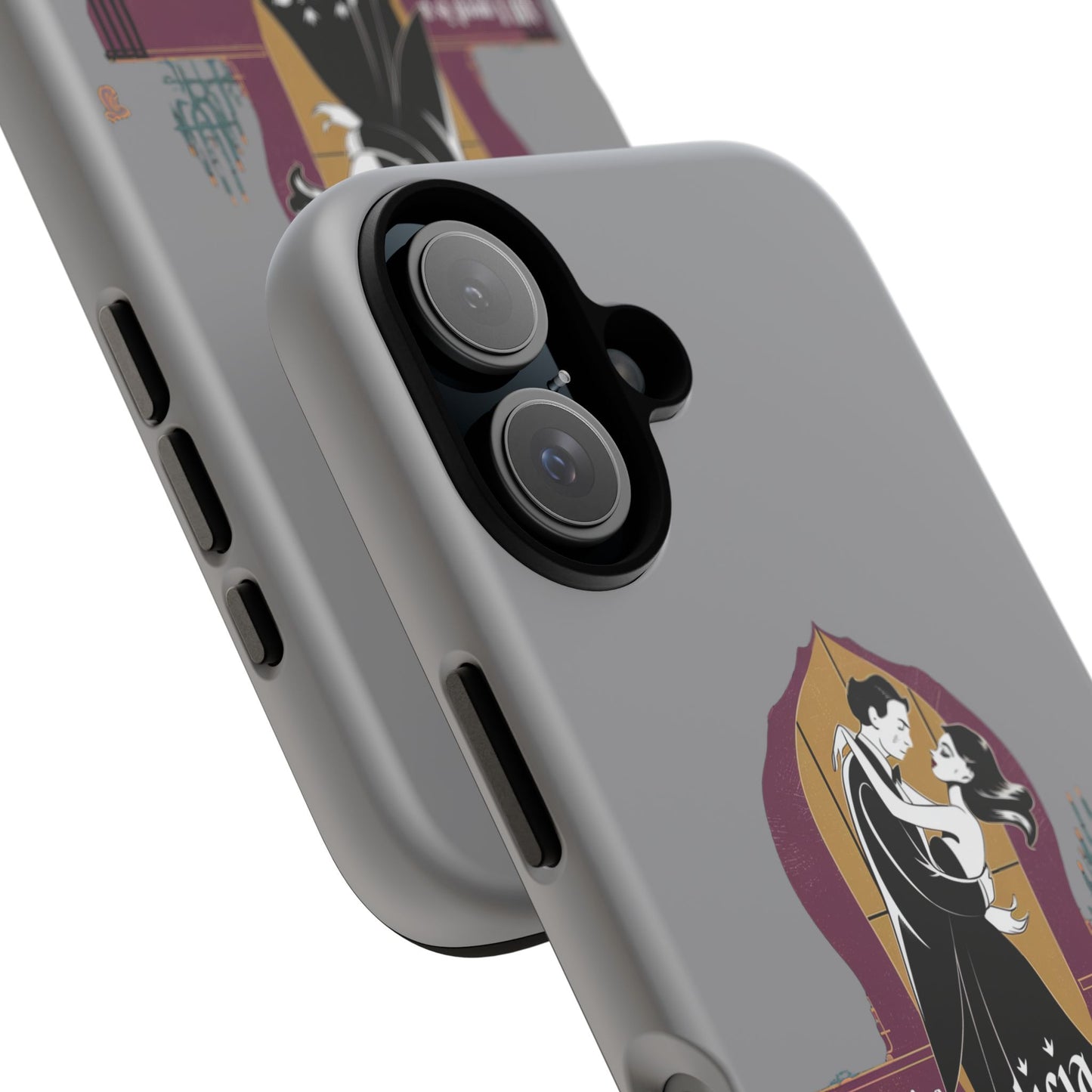 Morticia and Gomez Love Phone Case - Stylish Tough Protection with Gothic Charm