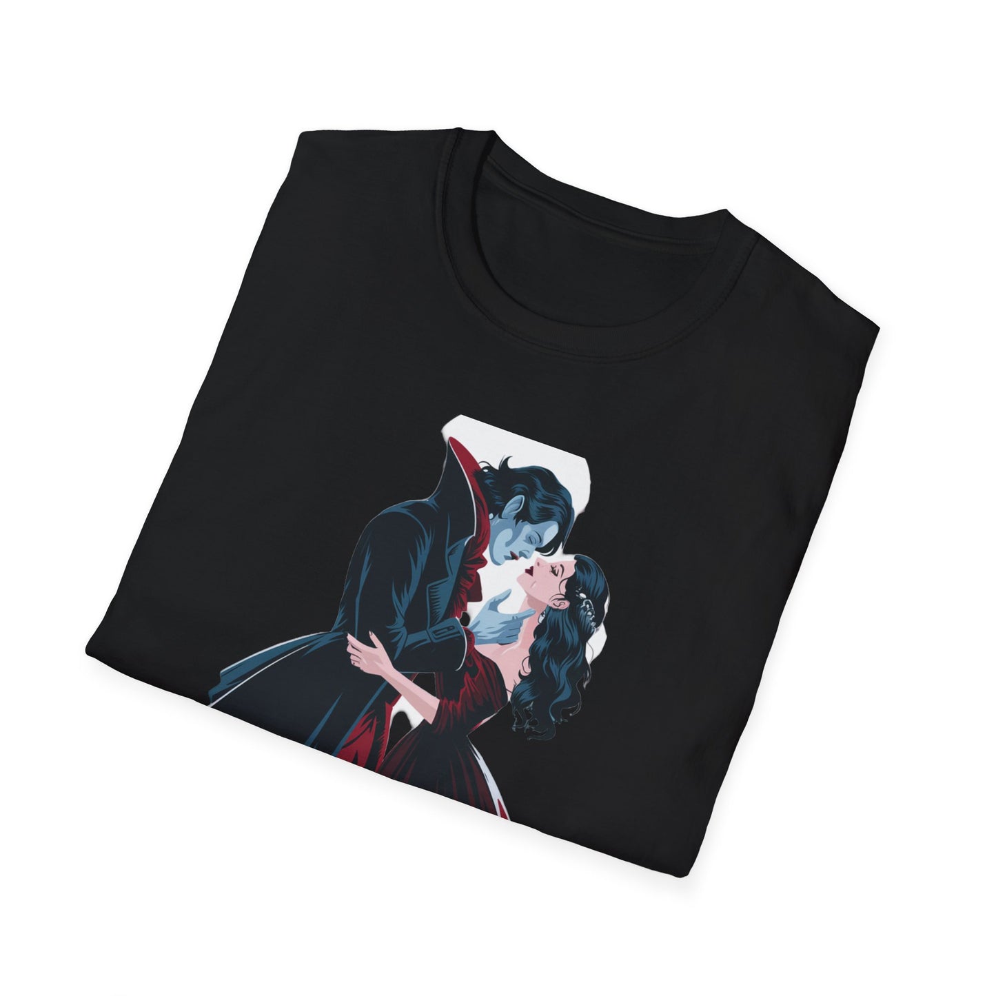 Romantic Vampire Graphic T-Shirt - 'I Have Crossed Oceans of Time to Find You'
