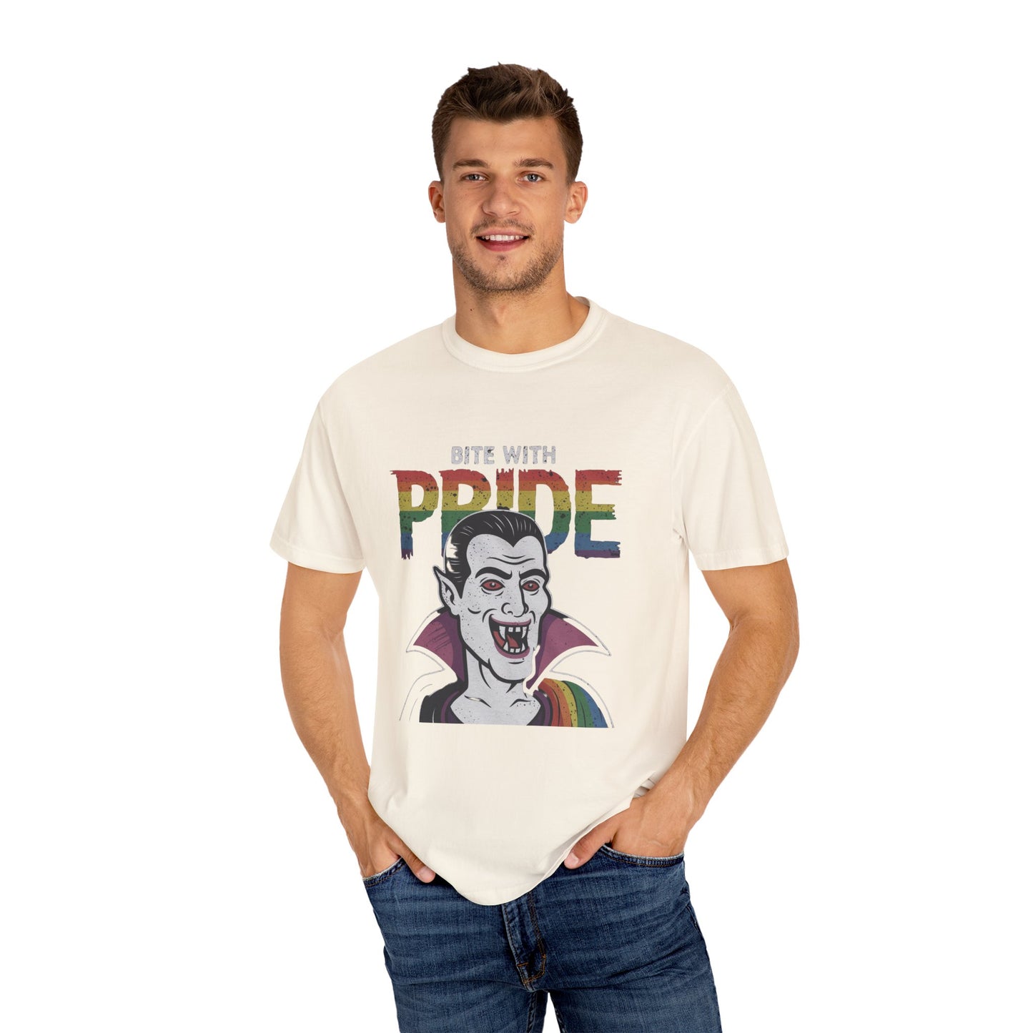 Pride-Inspired Vampire T-Shirt - Bite with Pride, Transylvania Back