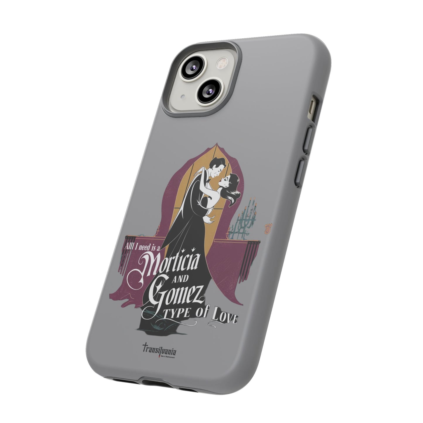 Morticia and Gomez Love Phone Case - Stylish Tough Protection with Gothic Charm
