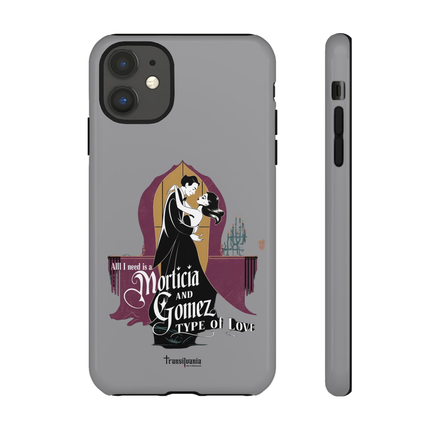 Morticia and Gomez Love Phone Case - Stylish Tough Protection with Gothic Charm