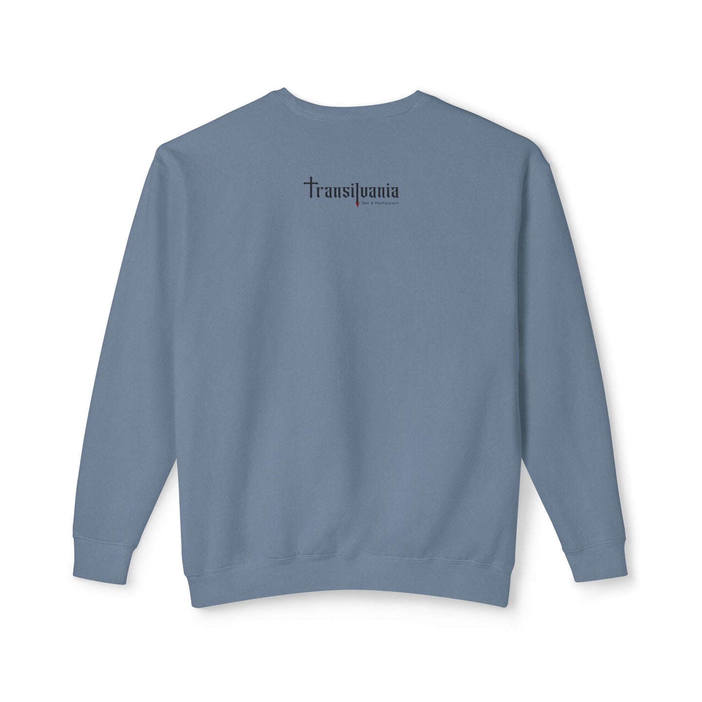 Unisex Halloween Vampire Crewneck Sweatshirt - 'Always Start Your Day with a Smile'