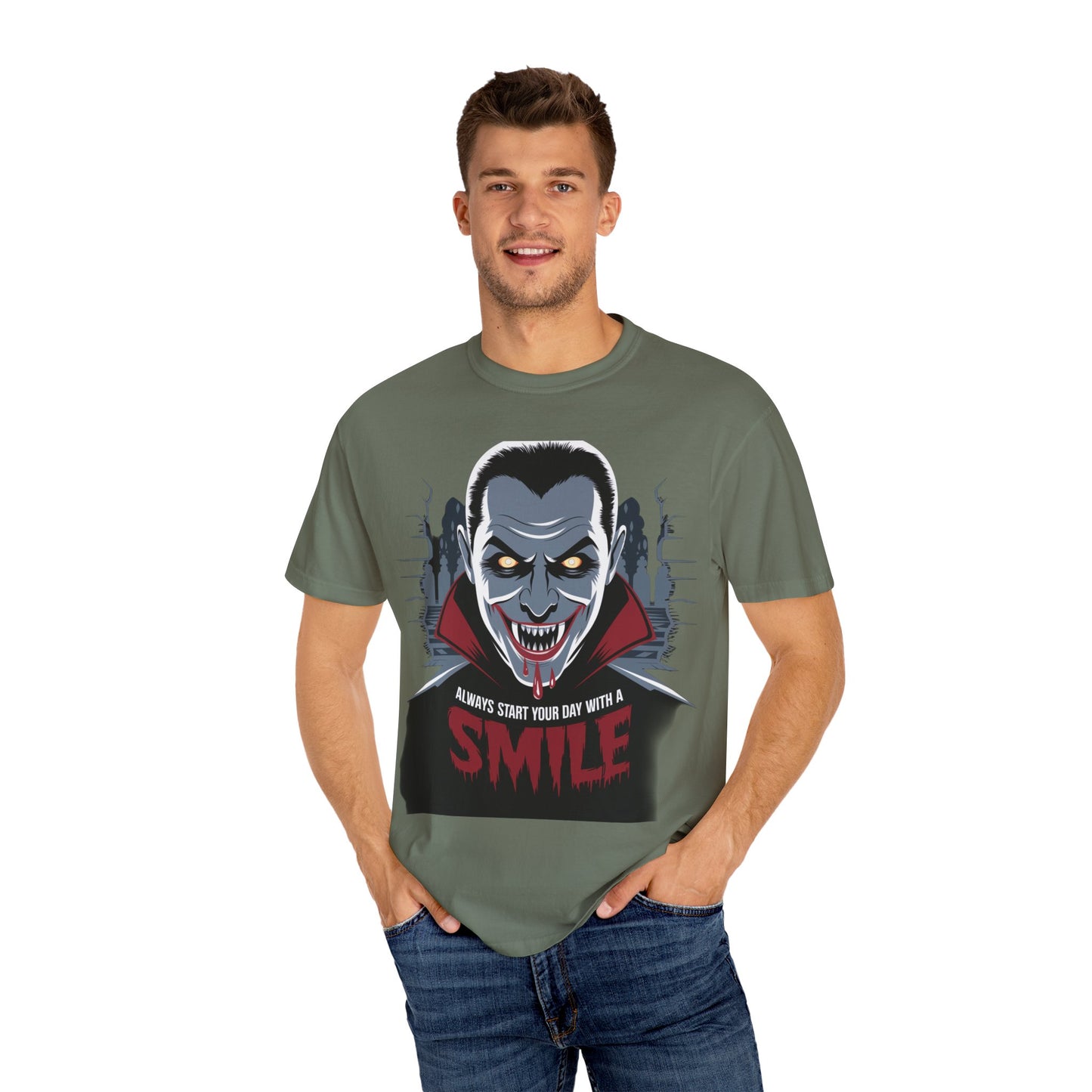 Vampire Smile Unisex Tee - Perfect for Halloween and Horror Fans