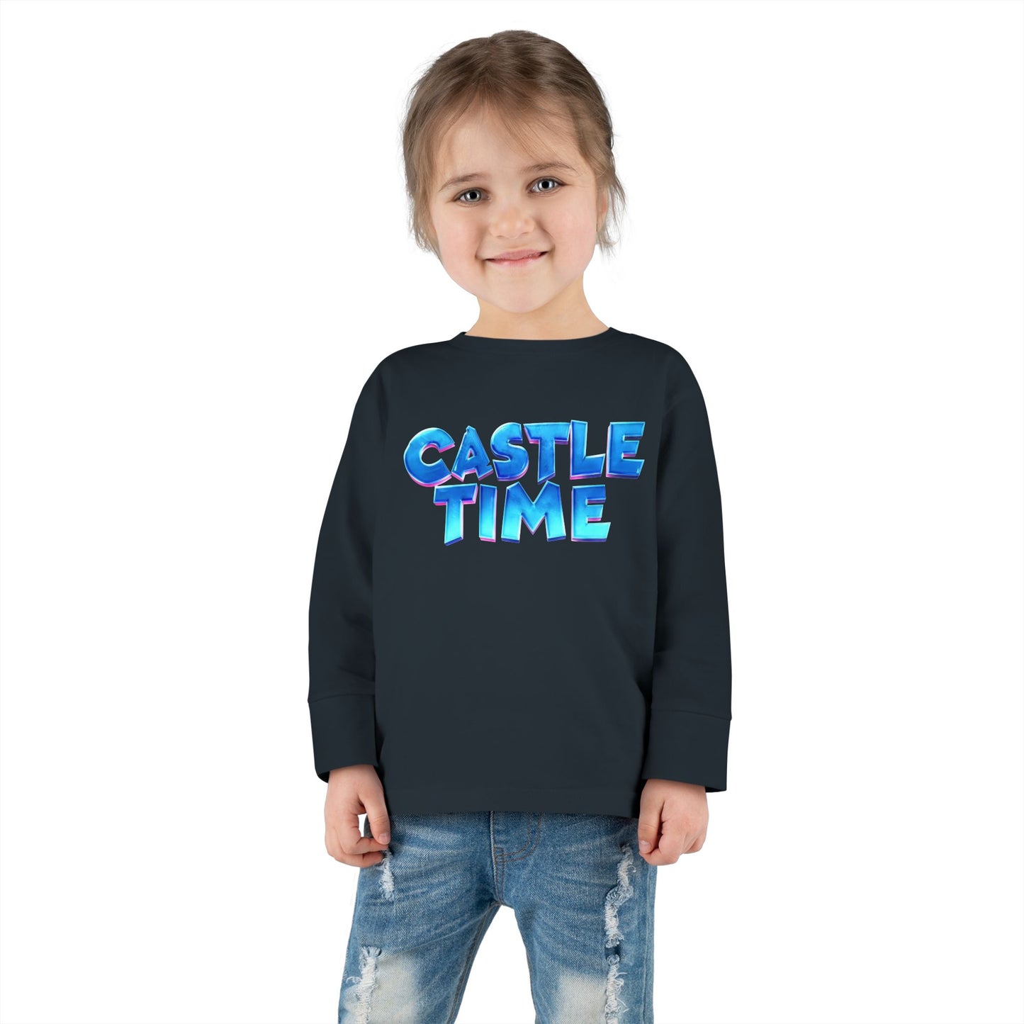 Little Monsters | Castle Time | Toddler Long Sleeve Tee | Fun Kids Shirt, Cute Outfit, Playtime Apparel