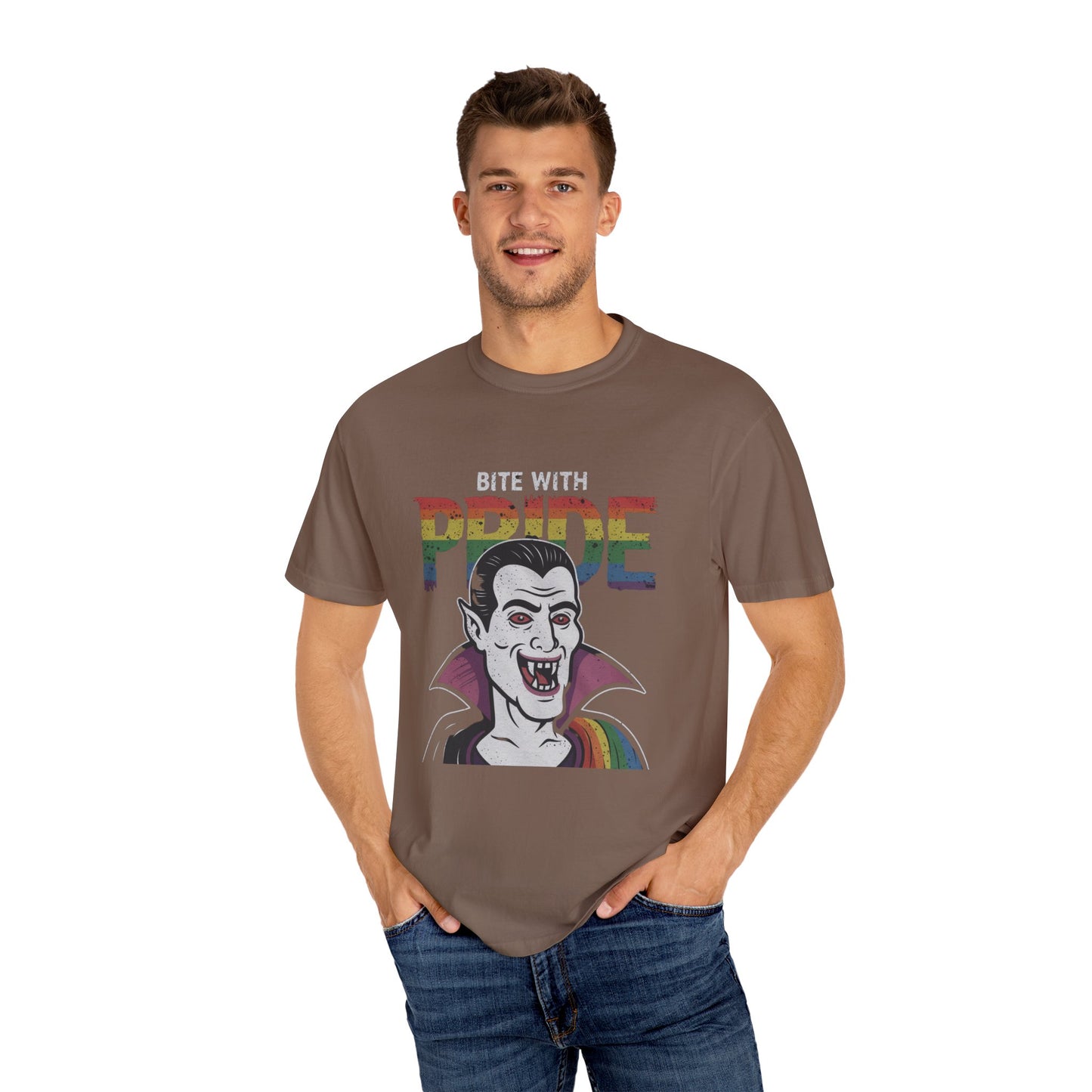 Pride-Inspired Vampire T-Shirt - Bite with Pride, Transylvania Back