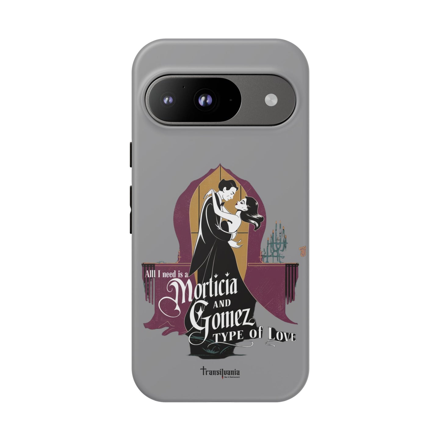 Morticia and Gomez Love Phone Case - Stylish Tough Protection with Gothic Charm