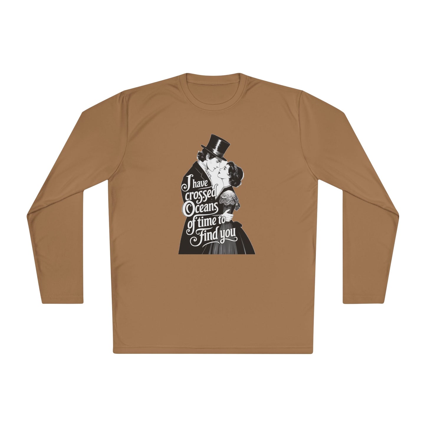 Unisex Lightweight Long Sleeve Tee - 'I Have Crossed Oceans of Time to Find You' Design