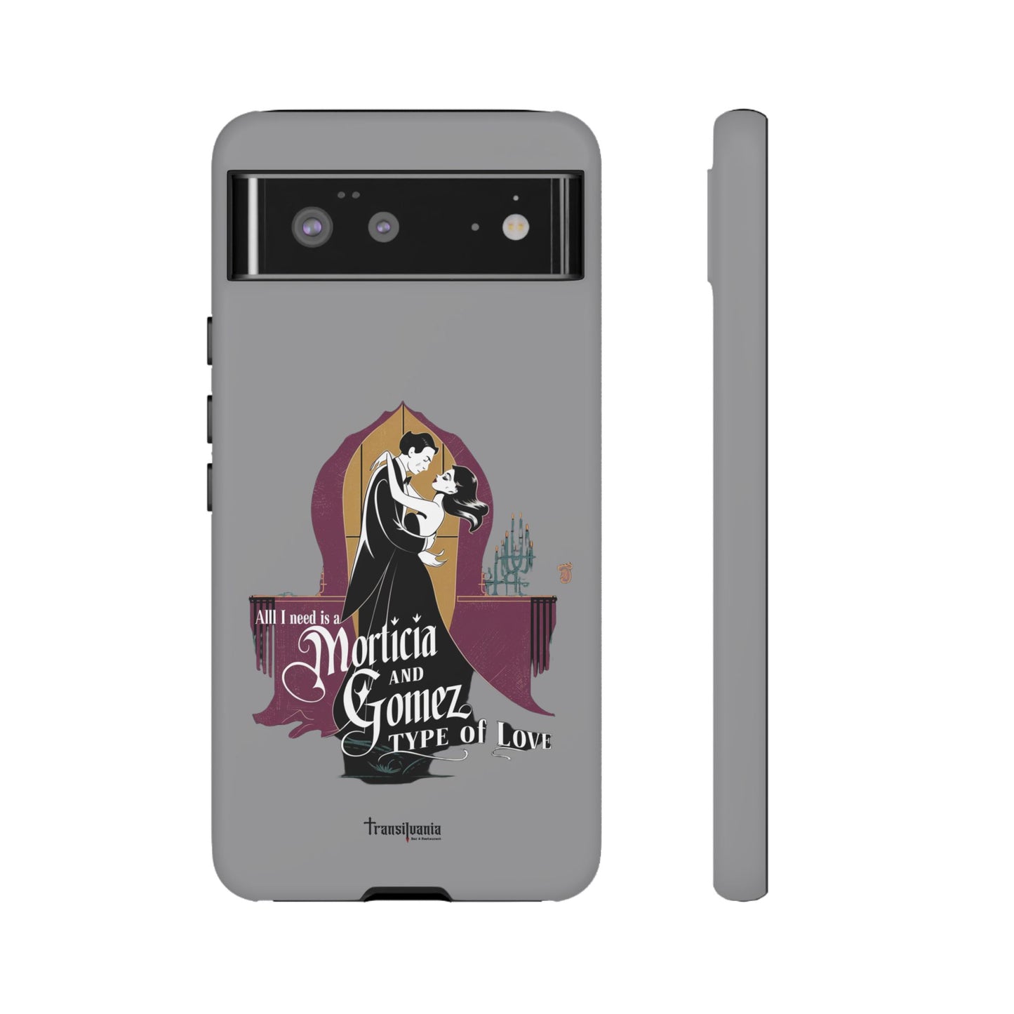 Morticia and Gomez Love Phone Case - Stylish Tough Protection with Gothic Charm