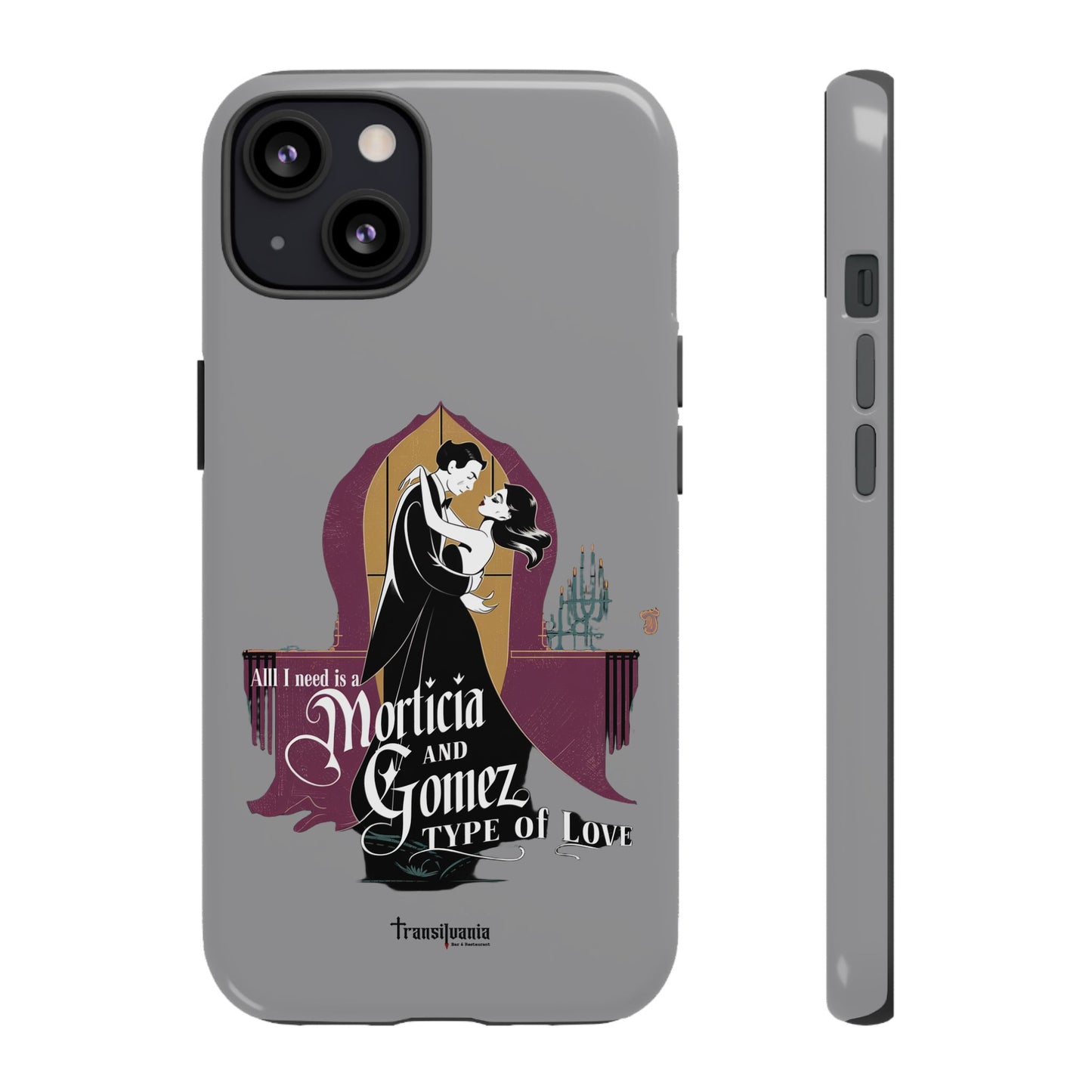Morticia and Gomez Love Phone Case - Stylish Tough Protection with Gothic Charm