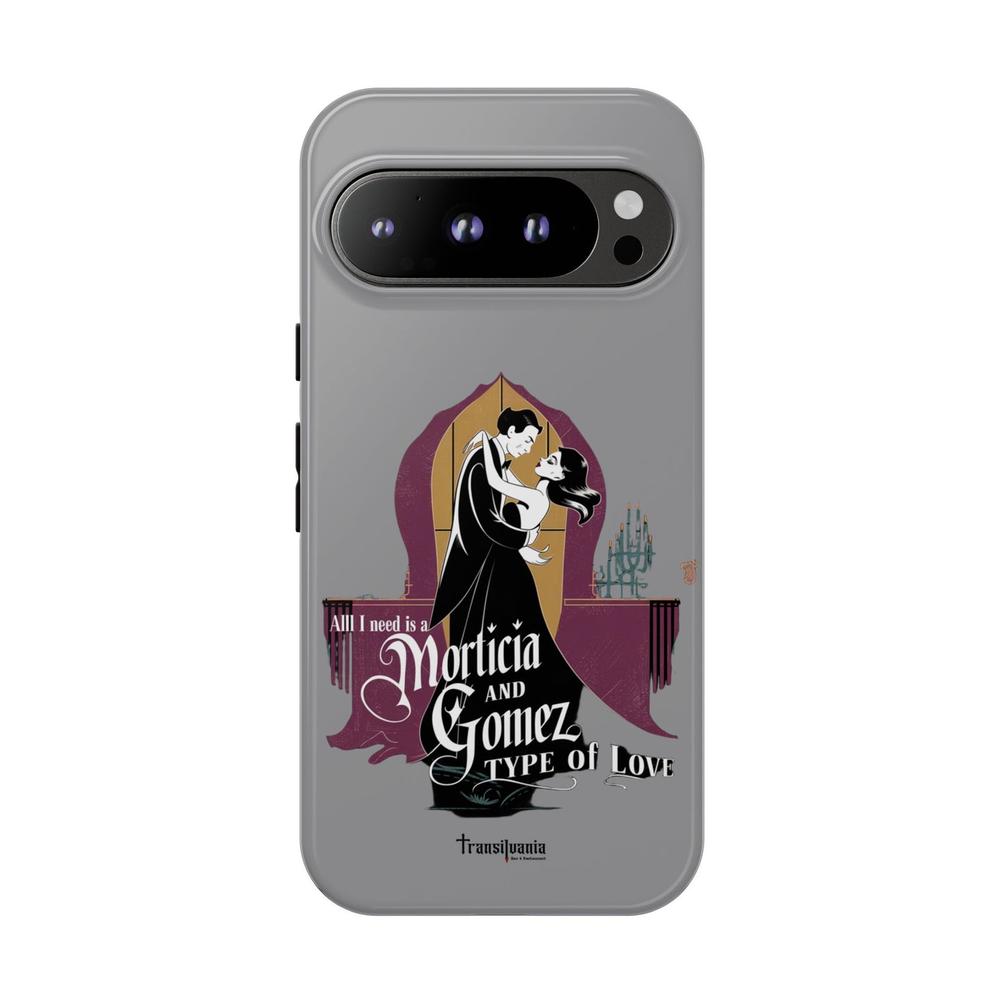 Morticia and Gomez Love Phone Case - Stylish Tough Protection with Gothic Charm