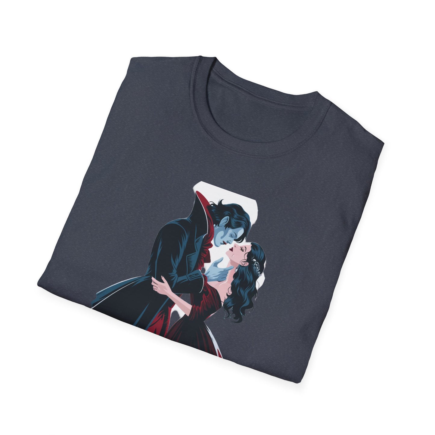 Romantic Vampire Graphic T-Shirt - 'I Have Crossed Oceans of Time to Find You'