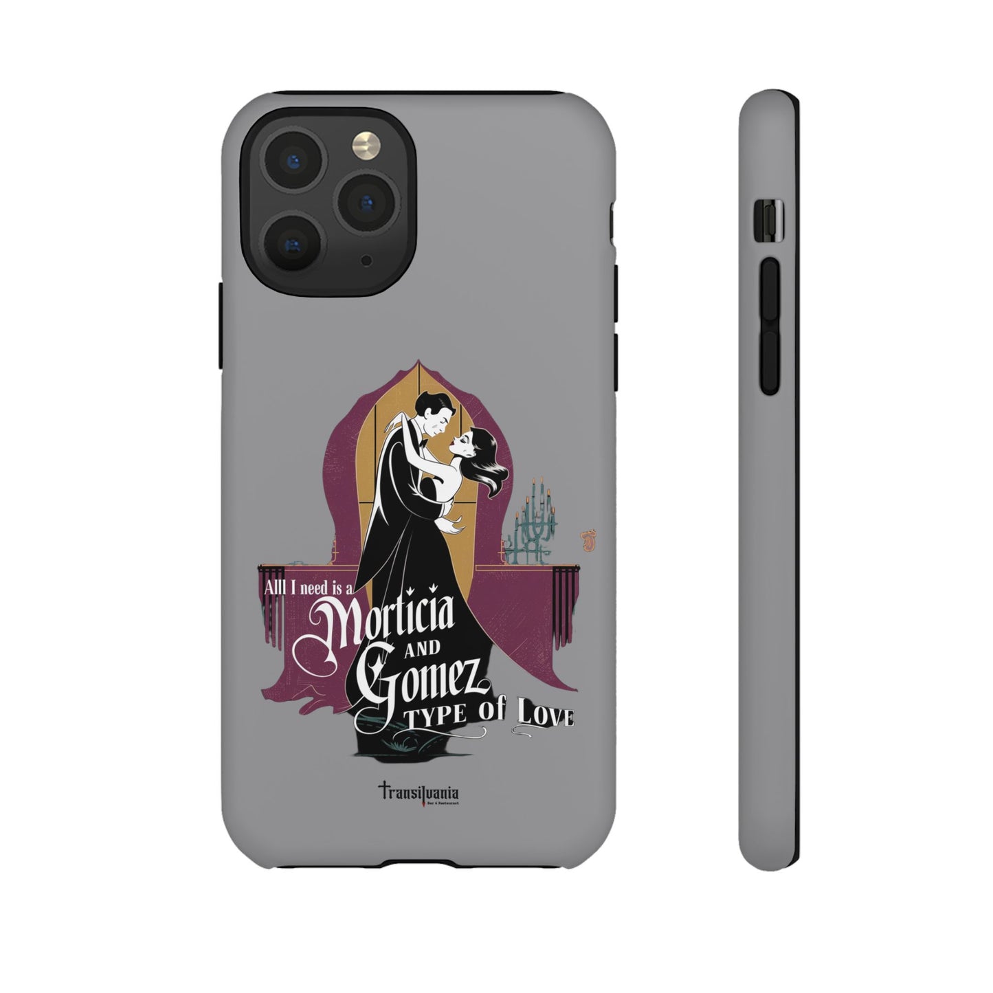 Morticia and Gomez Love Phone Case - Stylish Tough Protection with Gothic Charm
