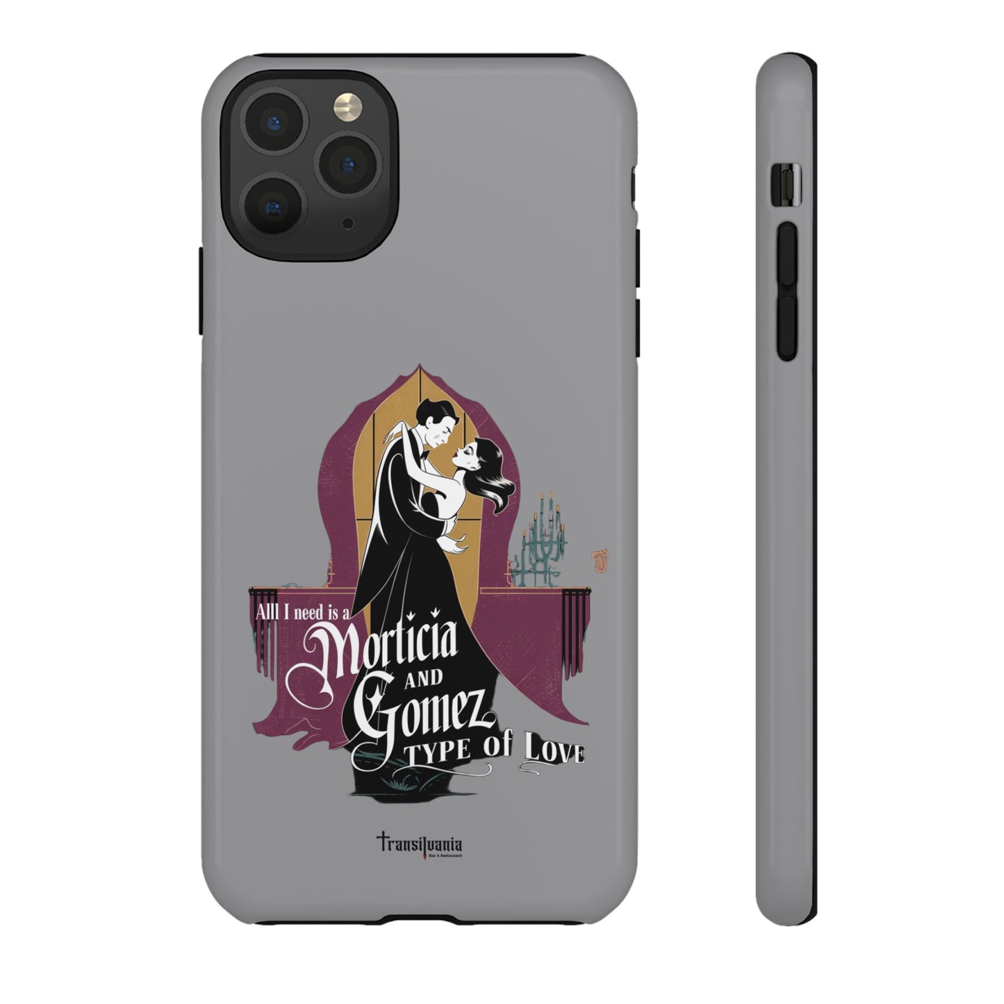Morticia and Gomez Love Phone Case - Stylish Tough Protection with Gothic Charm