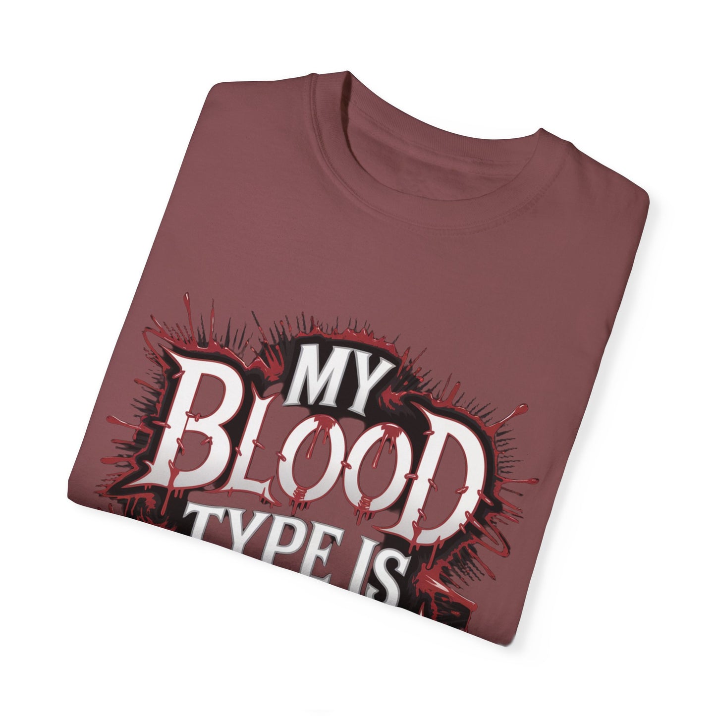 My Blood Type is Vodka Unisex Garment-Dyed T-Shirt | Fun Party Apparel