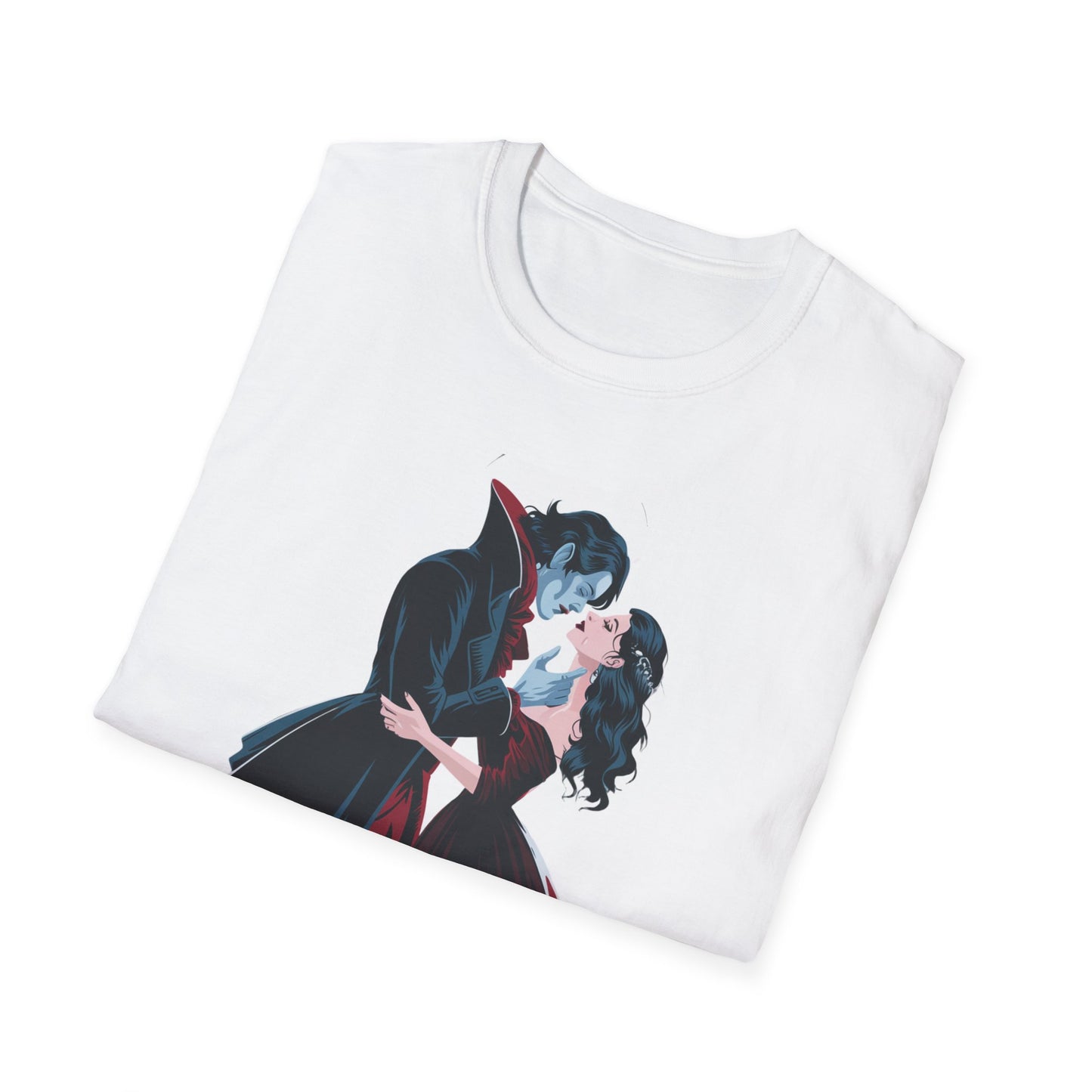 Romantic Vampire Graphic T-Shirt - 'I Have Crossed Oceans of Time to Find You'