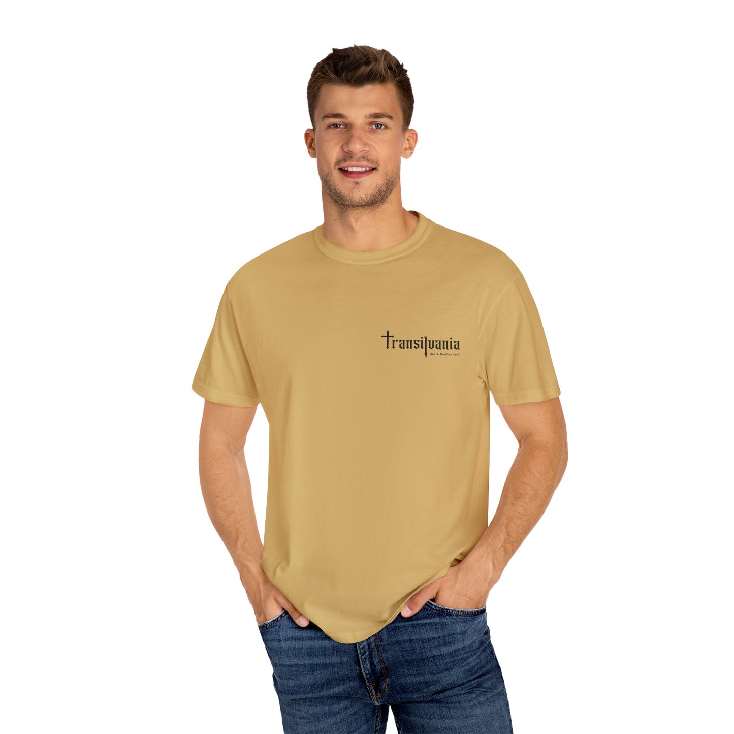 Transylvania Unisex Garment-Dyed T-Shirt - Vintage Style Graphic Tee