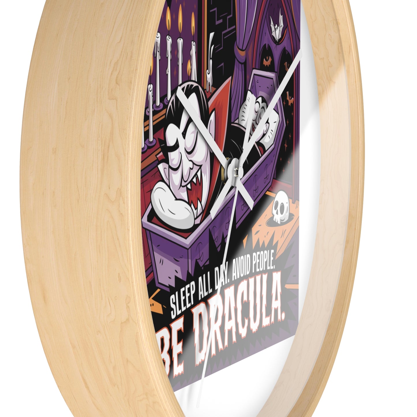 Be Dracula Wall Clock - Fun Halloween Decor for Vampire Lovers