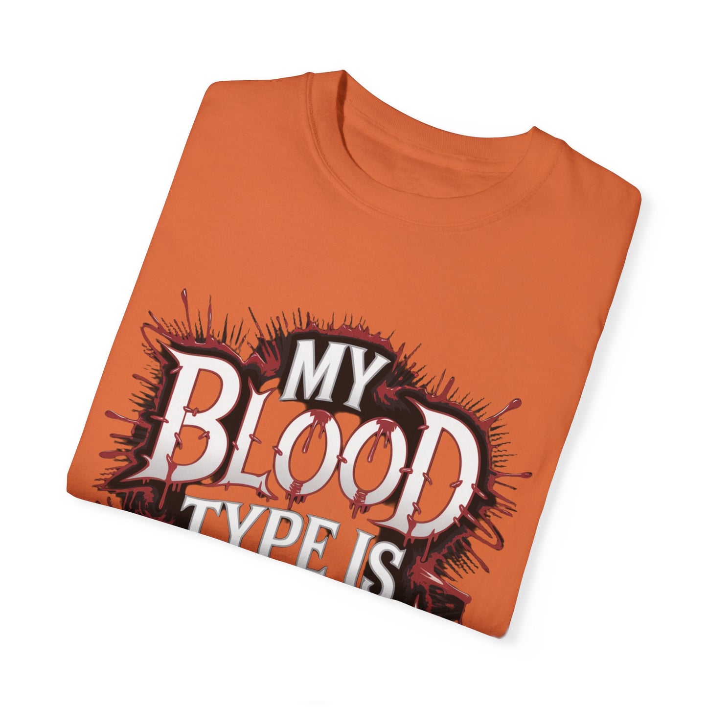 My Blood Type is Vodka Unisex Garment-Dyed T-Shirt | Fun Party Apparel