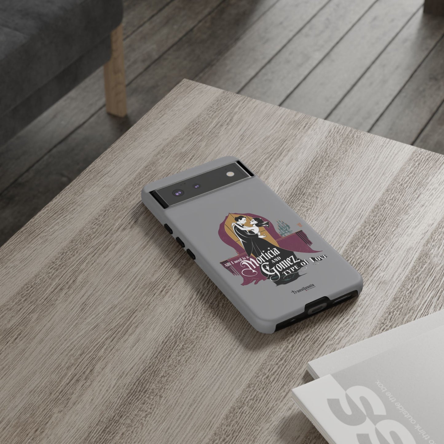 Morticia and Gomez Love Phone Case - Stylish Tough Protection with Gothic Charm