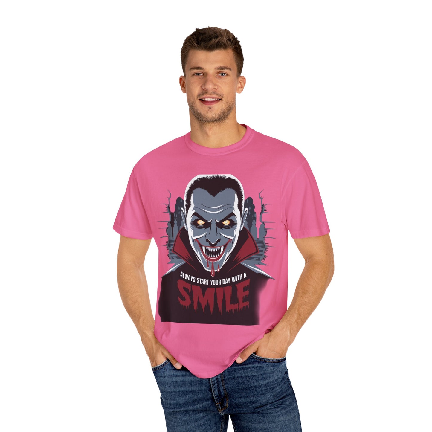 Vampire Smile Unisex Tee - Perfect for Halloween and Horror Fans