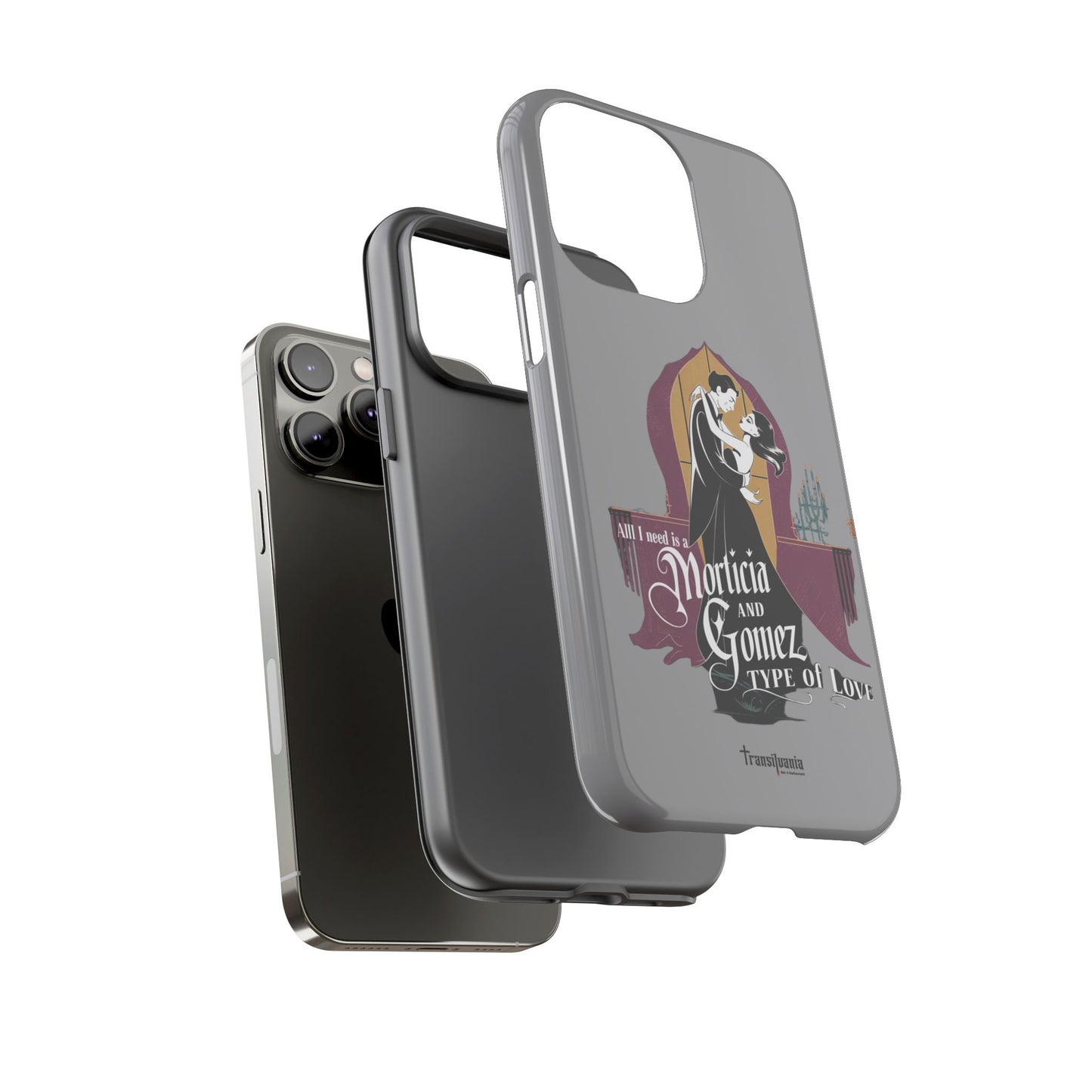 Morticia and Gomez Love Phone Case - Stylish Tough Protection with Gothic Charm